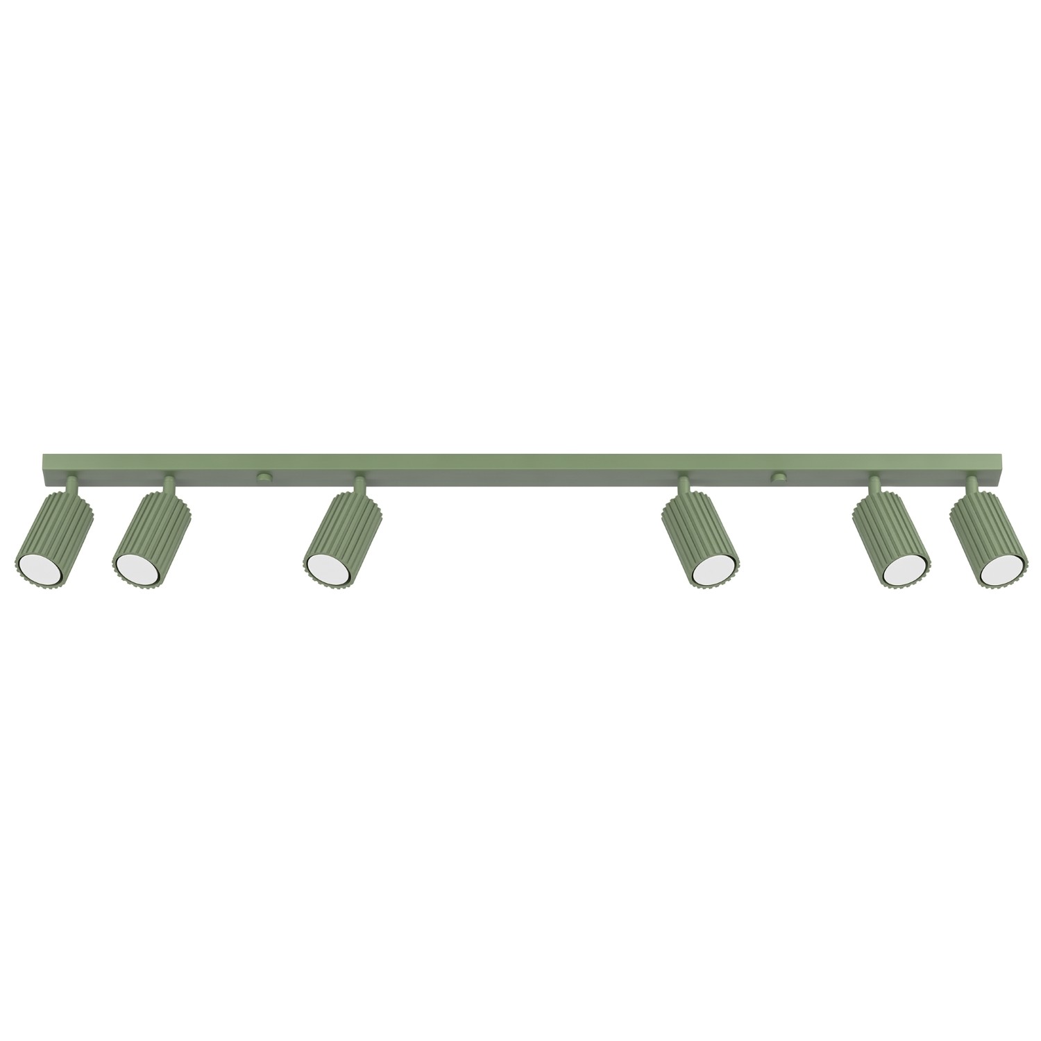 Plafonnier Aluminium Sauge GU10 6 Karbon, EDEN
