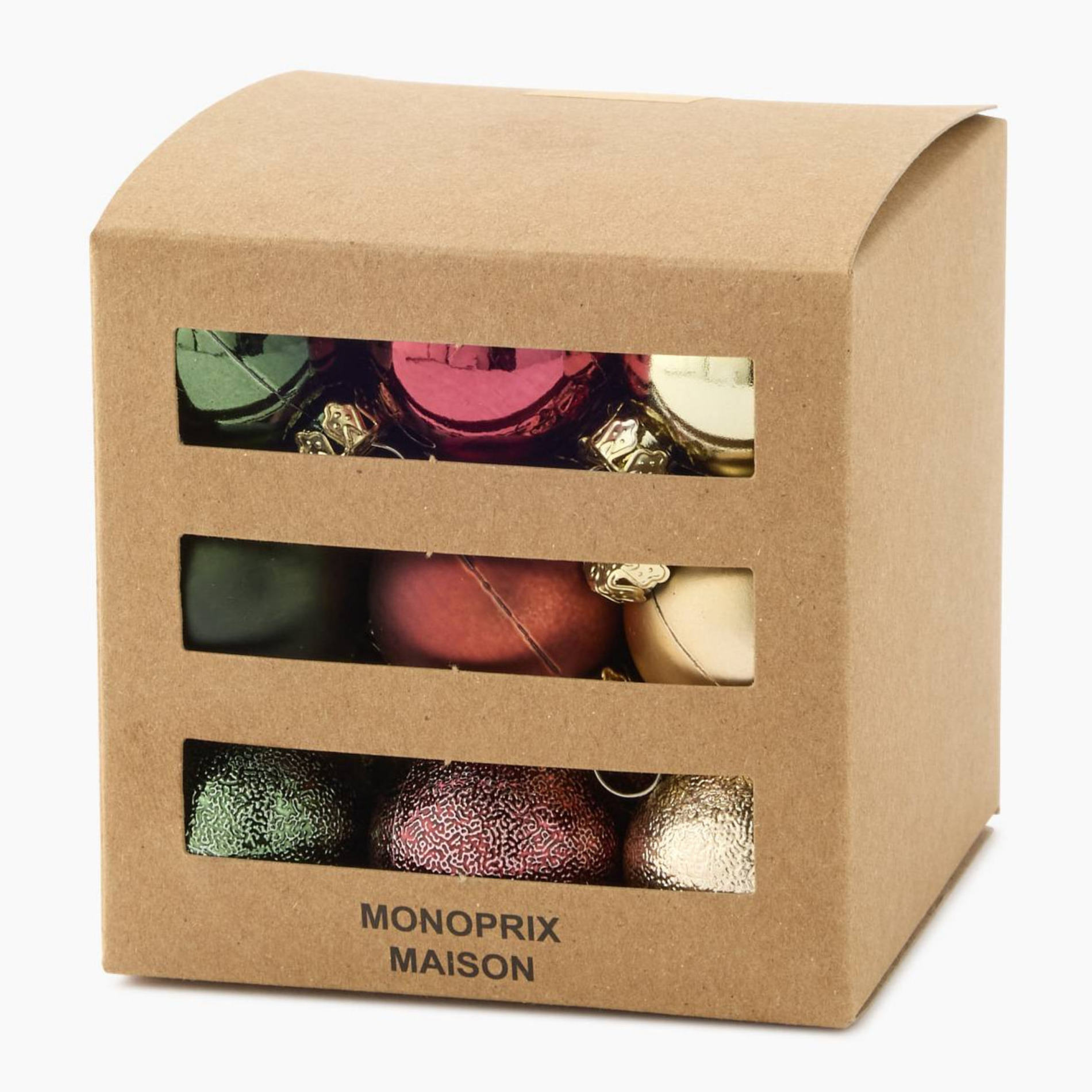 Boite de 27 boules, 30mm, en plastique, MONOPRIX