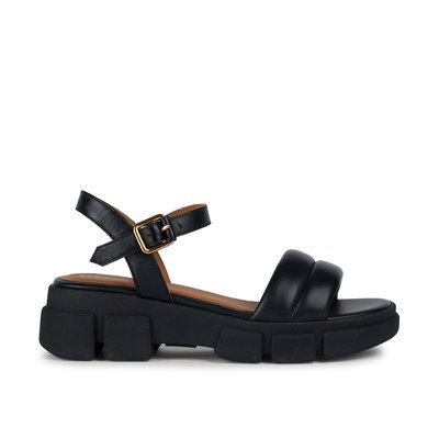Chunky Lisbona Breathable Sandals in Leather GEOX