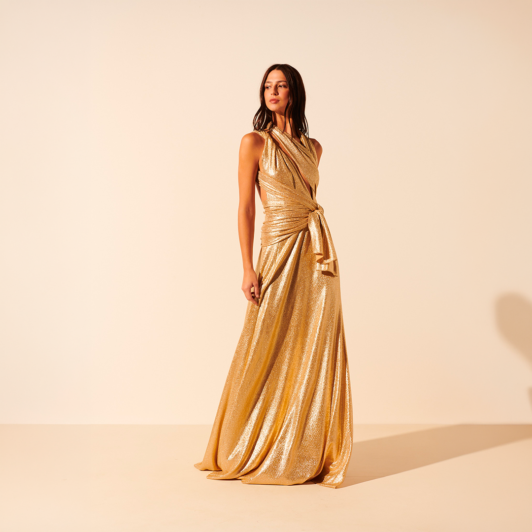 Robe de soirée longue à paillettes IANA, BENOA