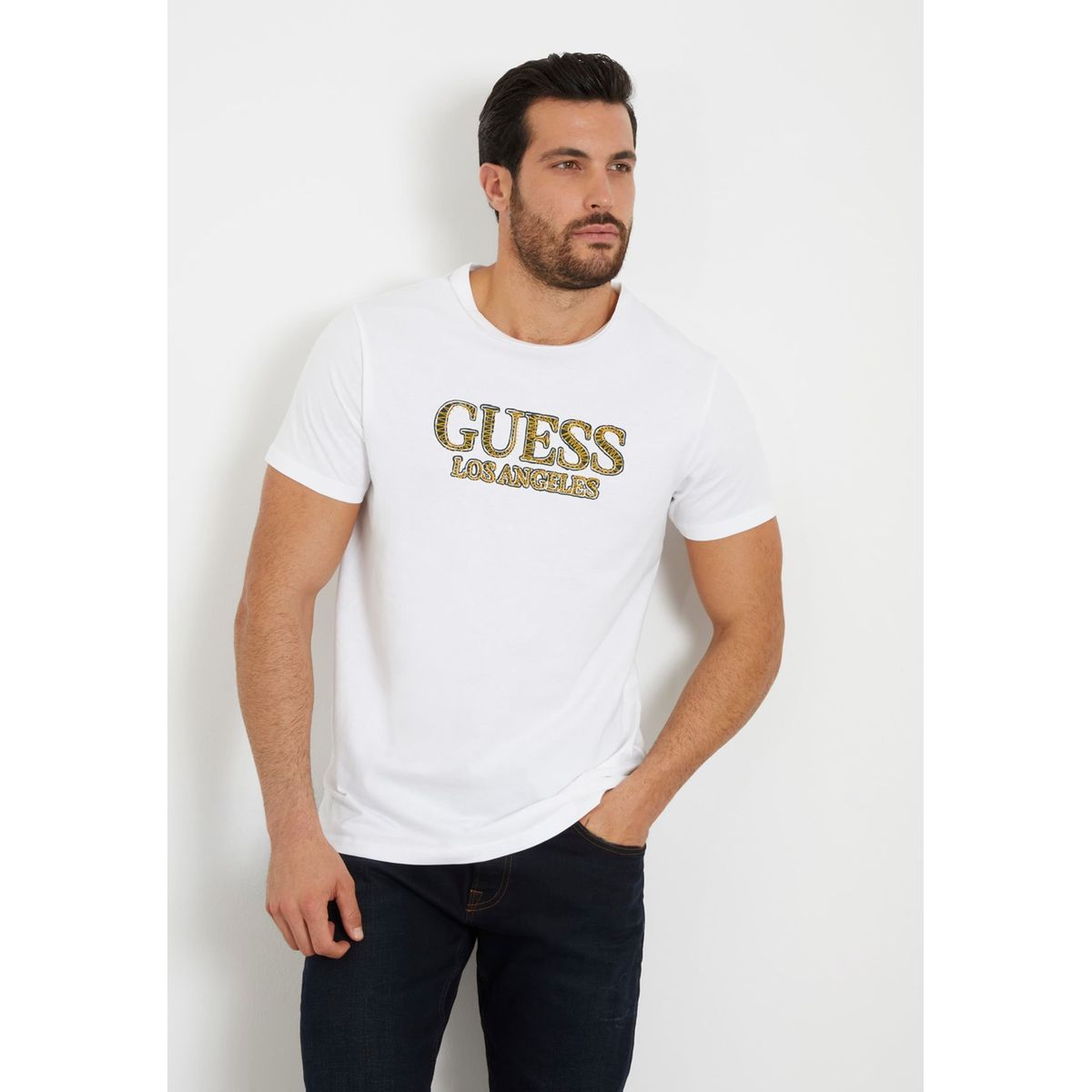 Guess 1981 CRYSTAL EASY TEE - T-shirt imprimé - rot/rouge