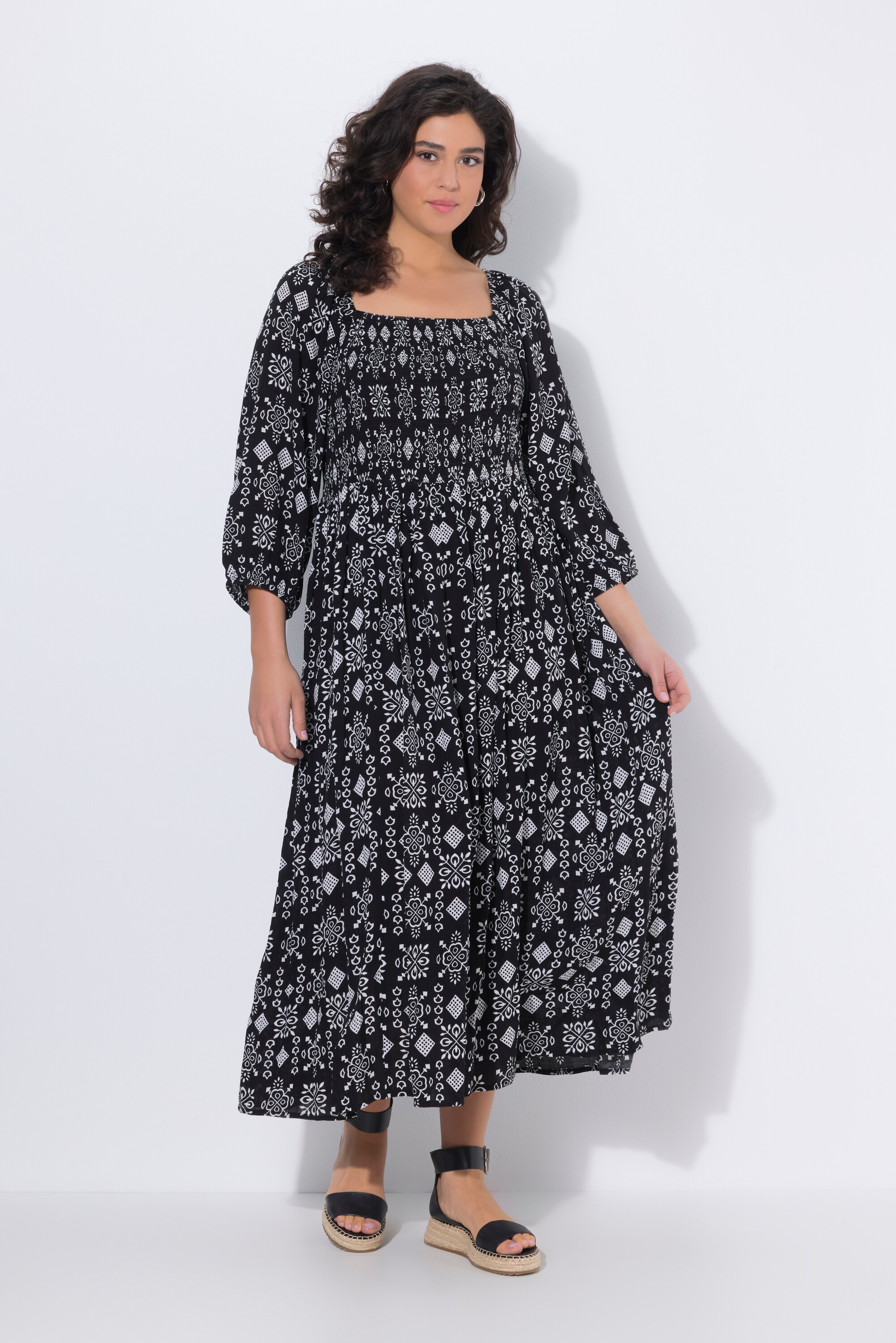 Robe maxi, coupe évasée, ULLA POPKEN