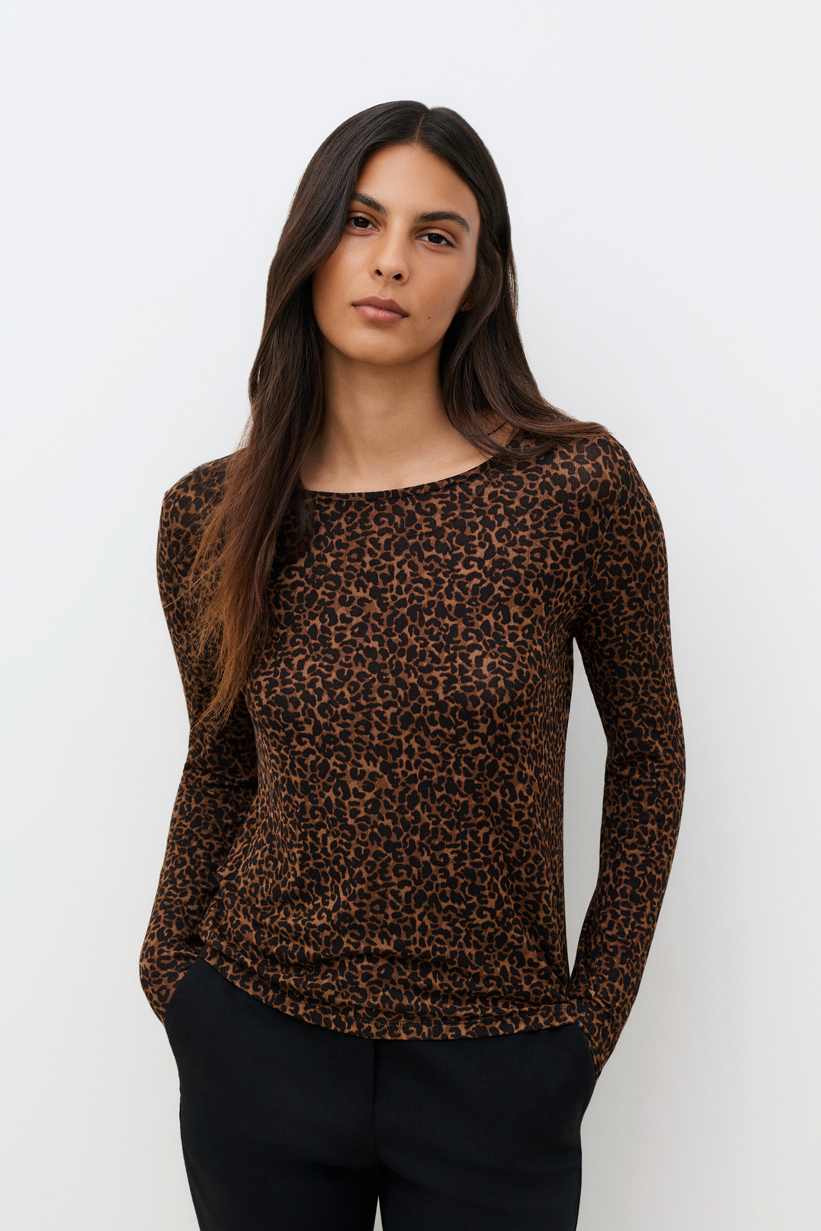 Tshirt coupe droite col rond TLINDSAY, CAROLL