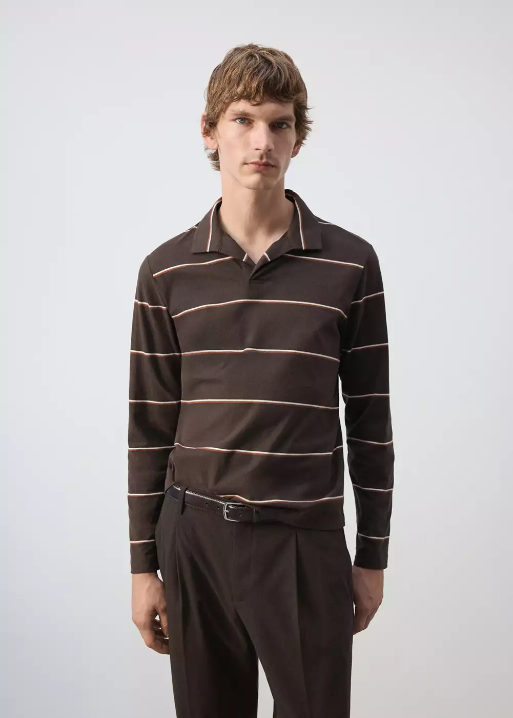 Polo 100 % coton rayures, MANGO MAN
