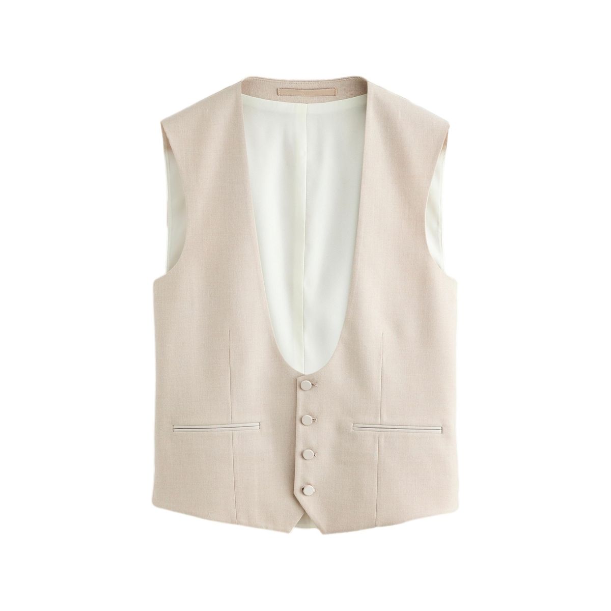 Gilet de smoking slim en flanelle, NEXT