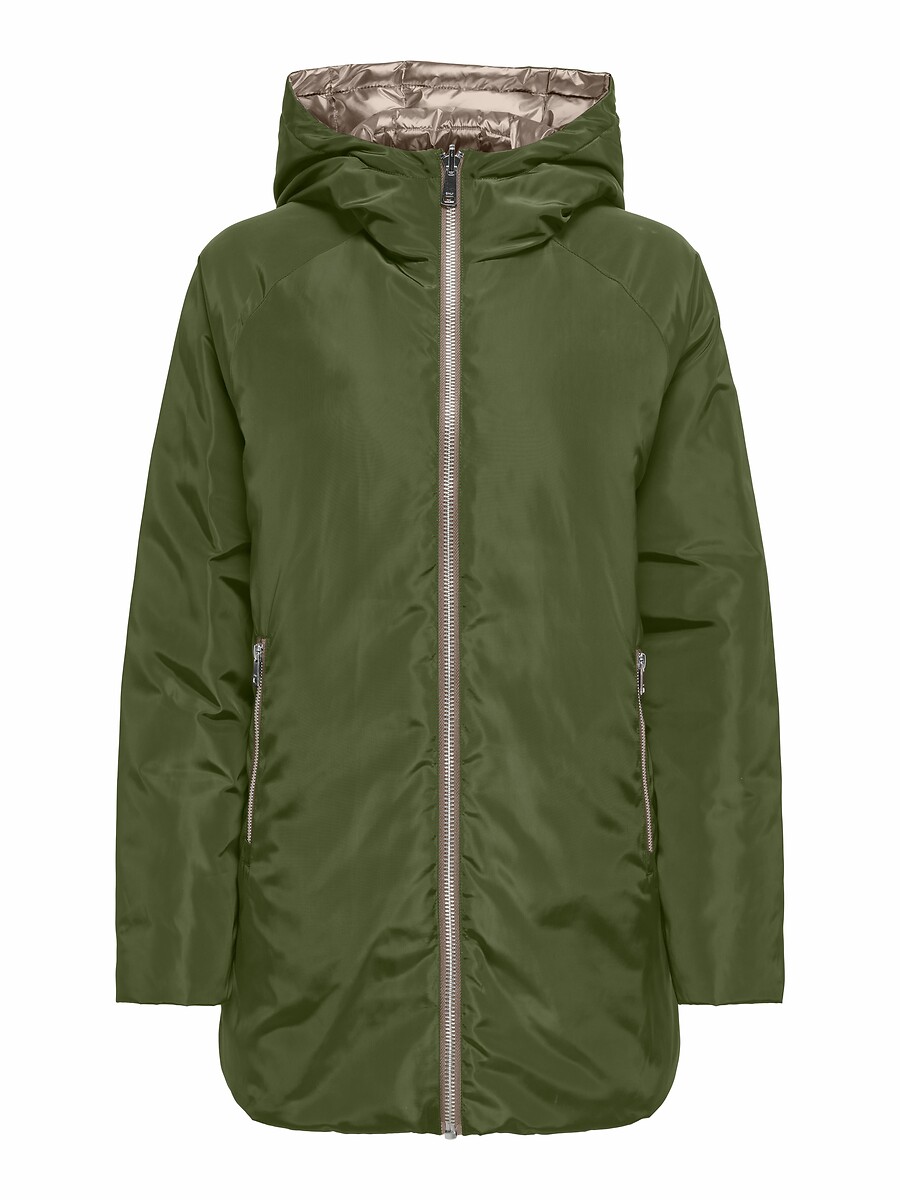 Reversibler Parka mit Kapuze, ONLY