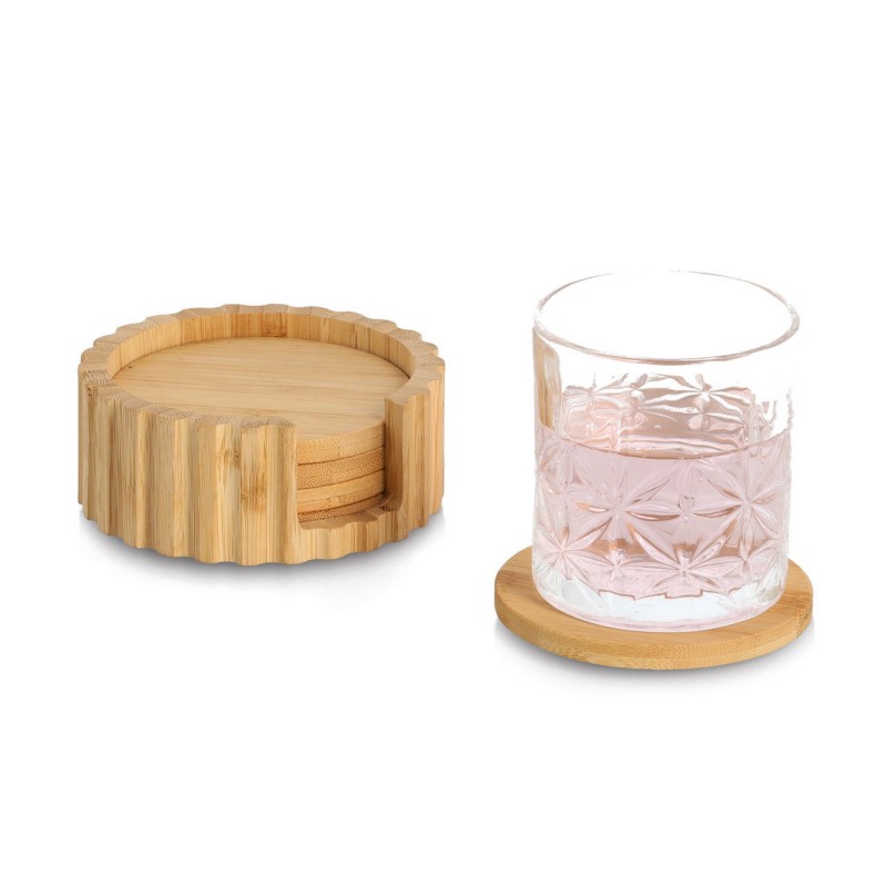 Dessous de verre bois de bambou set de 6, ZELLER PRESENT