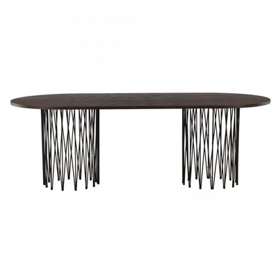Table à manger contemporaine pieds design 220x100cm LARKA MEUBLES & DESIGN