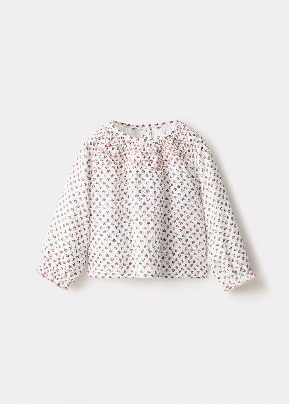 Blouse coton imprimé fleuri, MANGO BABY