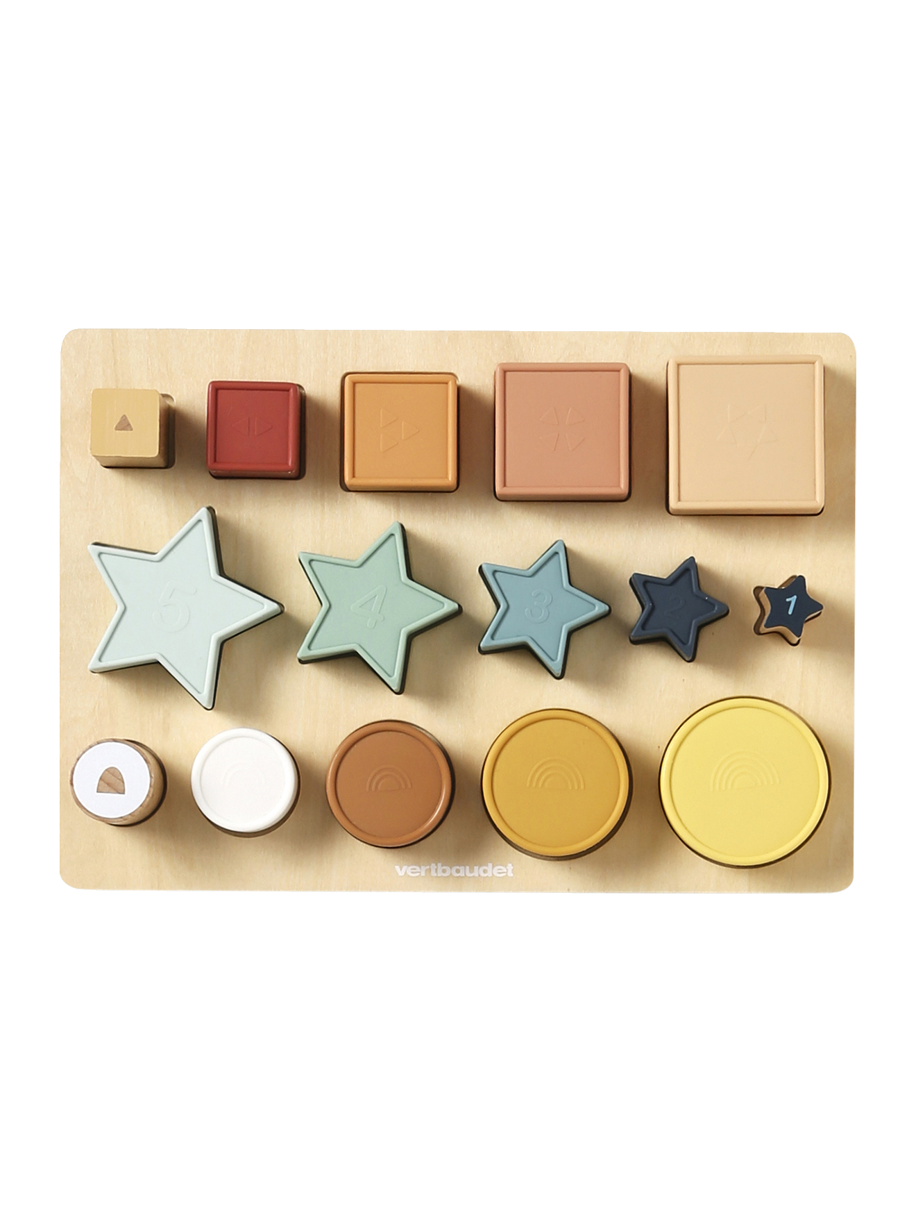 Planche des formes en silicone et bois FSC®, VERTBAUDET