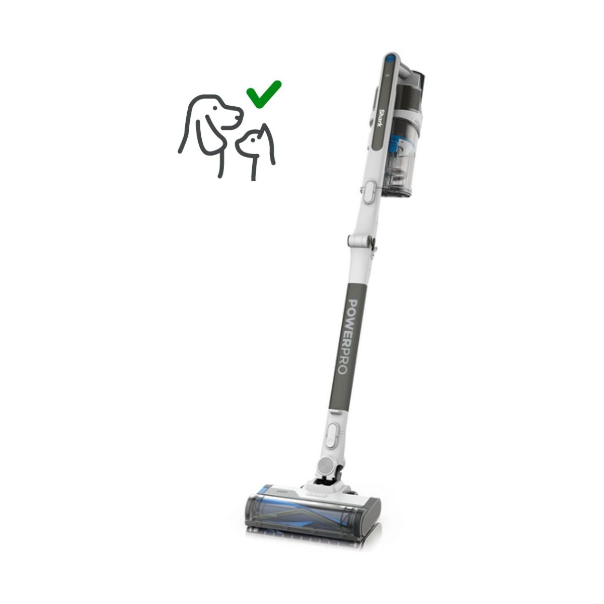 Aspirateur balai IZ380EUT PowerPro Pet avec brosse motorisée pour poils d’animaux, SHARK