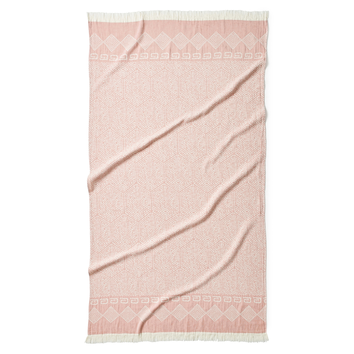 Product photograph of Foscati Fouta-style Beach Towel In Cotton from La Redoute UK