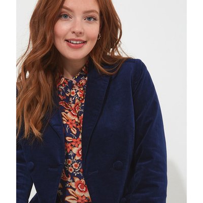 Double-Breasted Short Blazer in Cotton JOE BROWNS