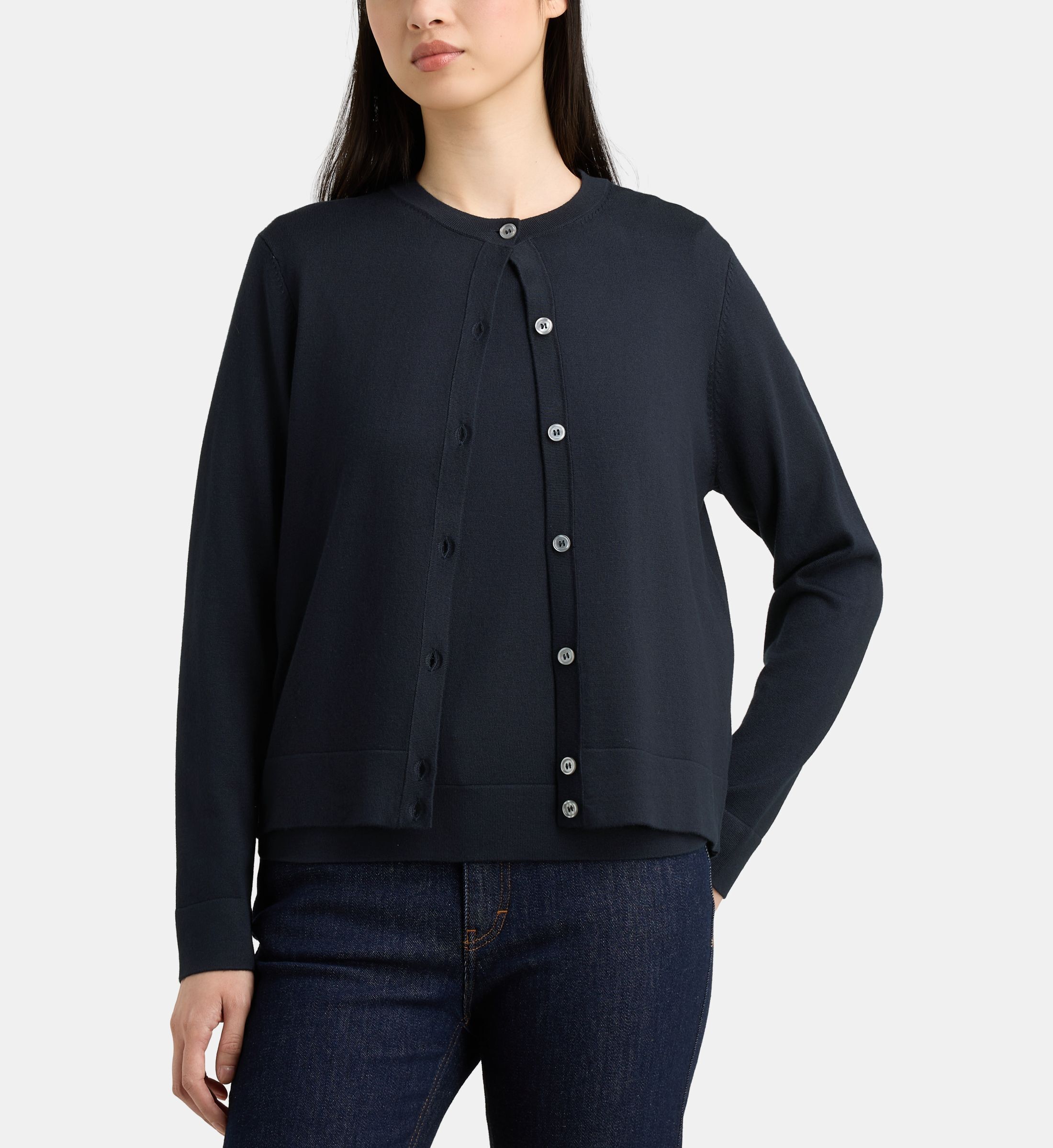 Cardigan nya droit fine maille, GALERIES LAFAYETTE