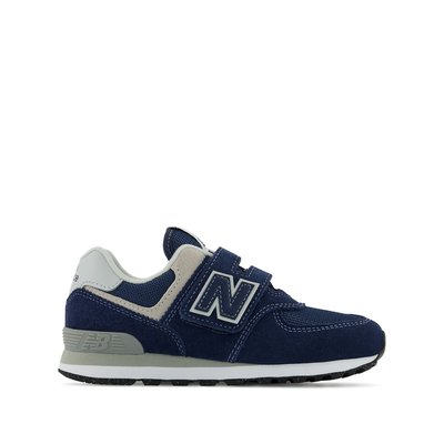 Kids PV574 Suede Trainers with Touch 'n' Close Fastening NEW BALANCE