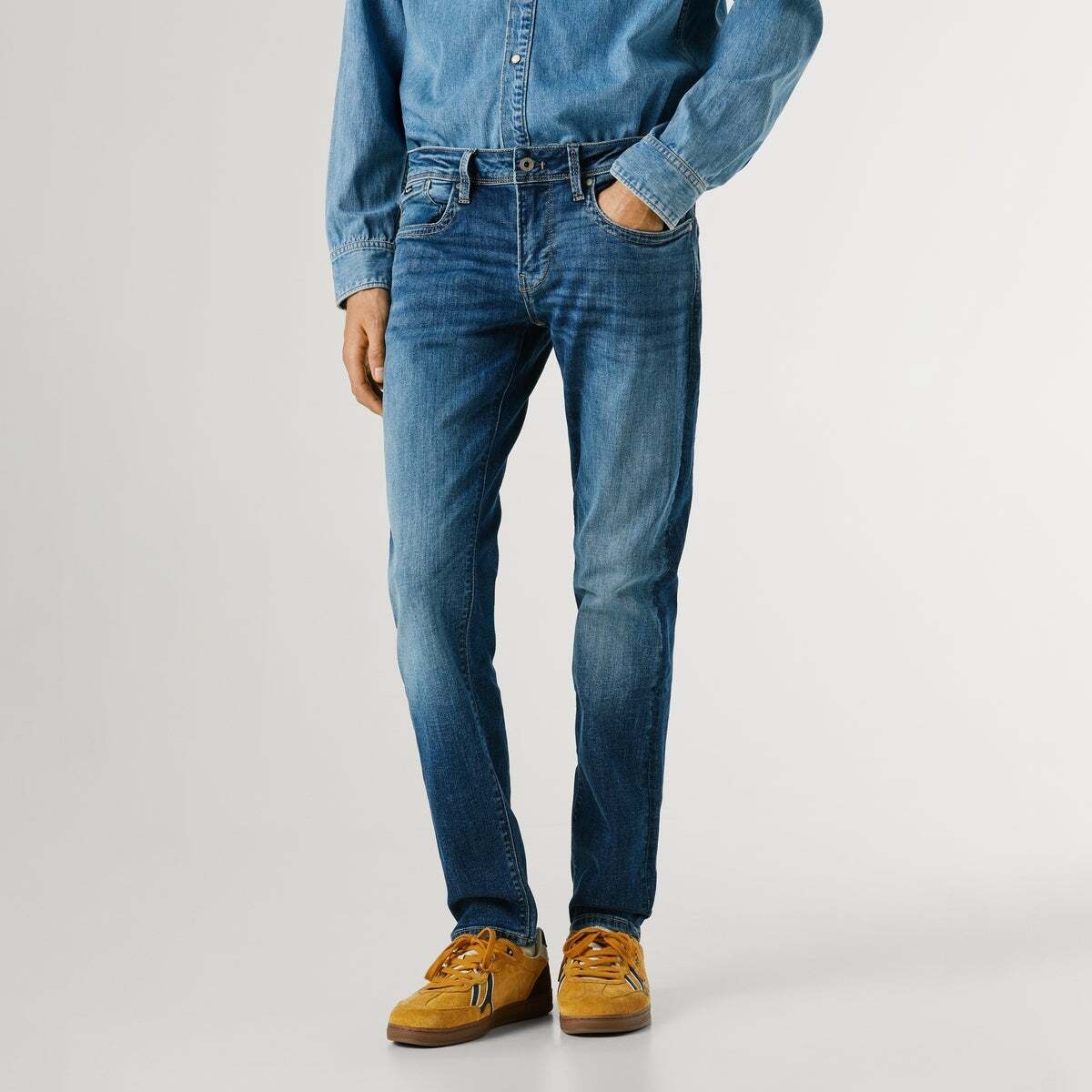 Hatch - Jean Coupe Slim, Taille Basse, PEPE JEANS