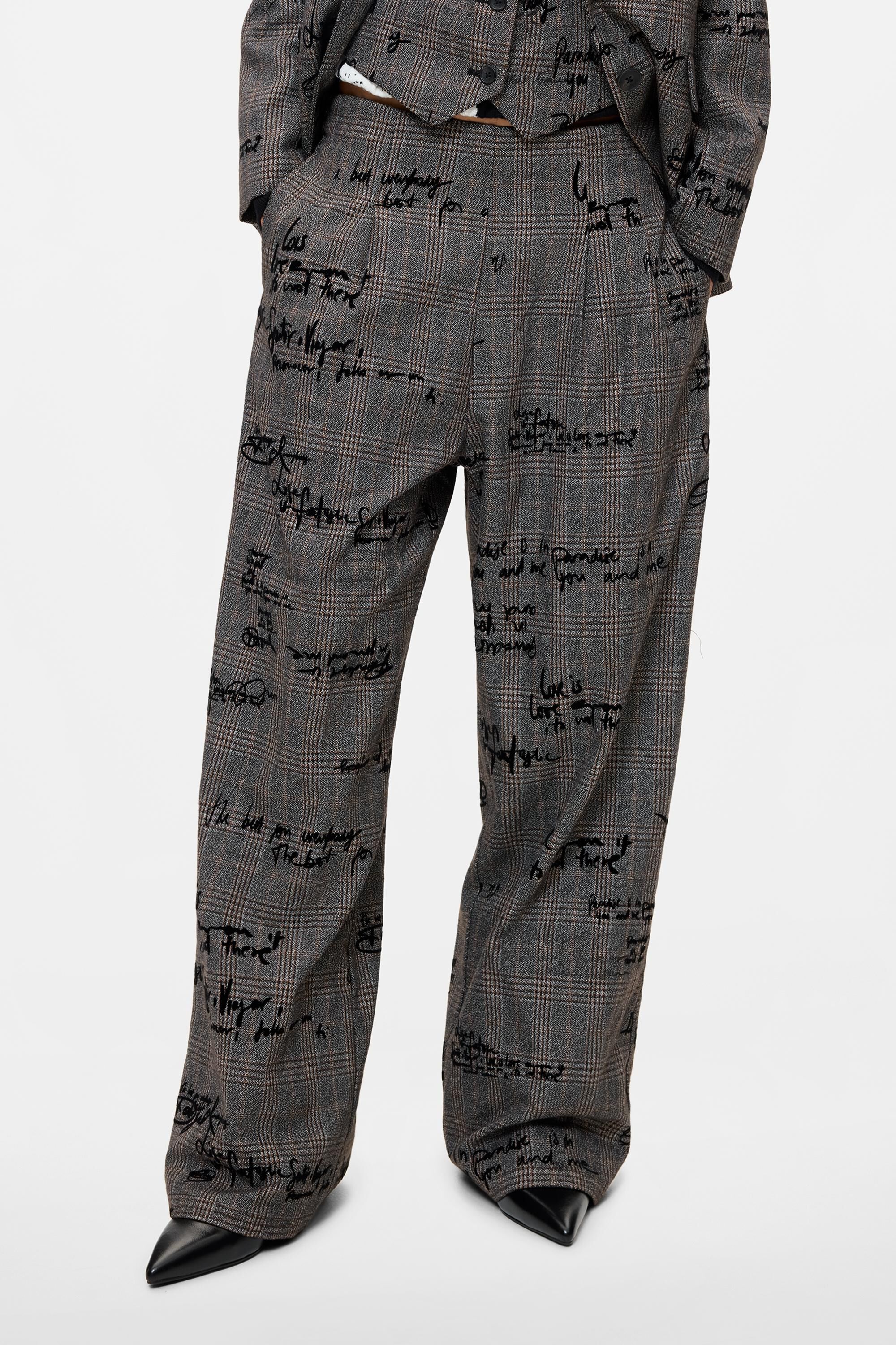 Pantalon long à carreaux, DESIGUAL