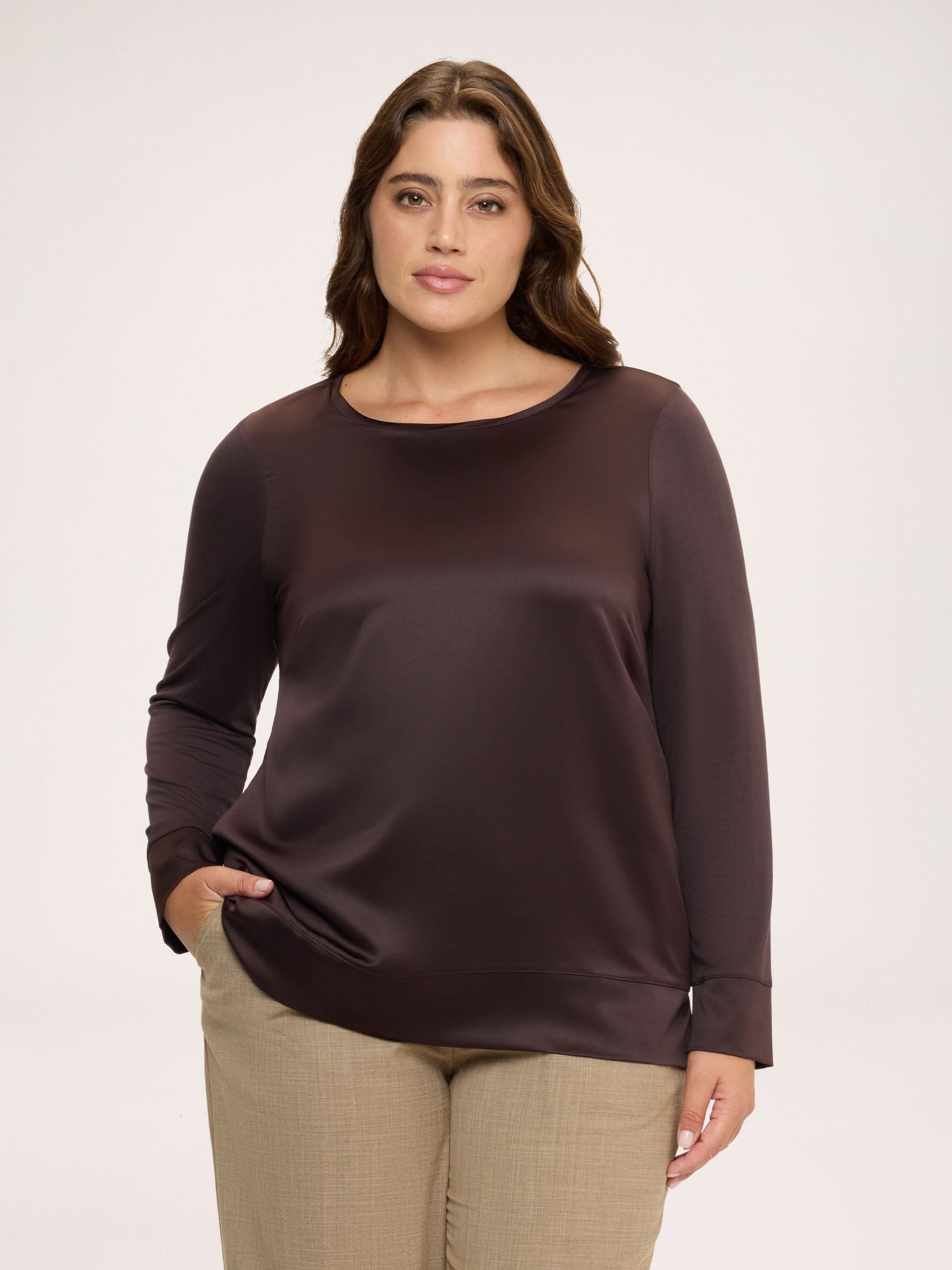 T-shirt bimatière, FIORELLA RUBINO
