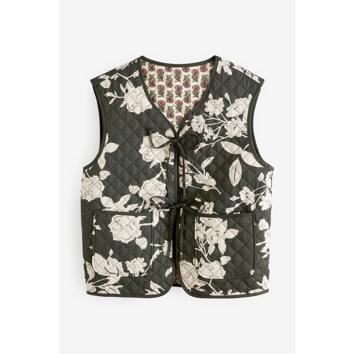 Gilet de costume réversible matelassé, NEXT