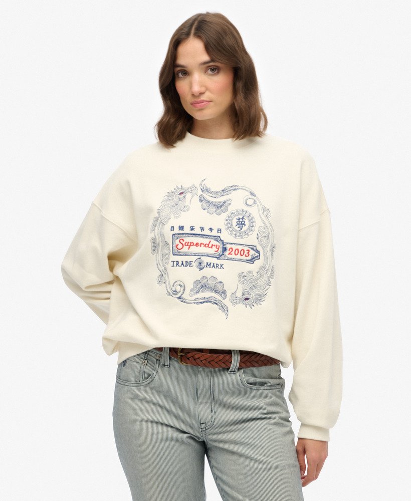 Sweatshirt Oversize Tokyo Narrative, SUPERDRY
