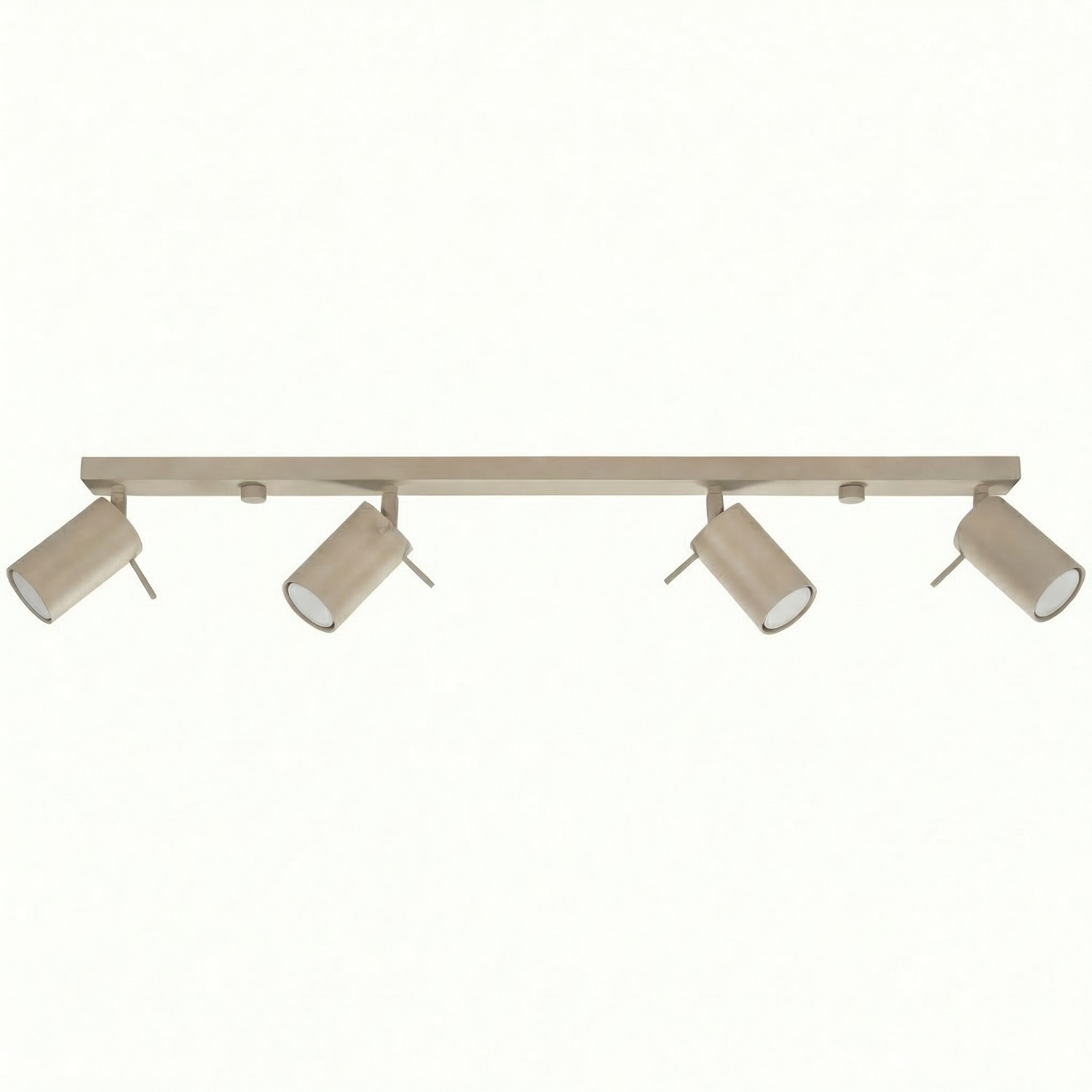Plafonnier Acier Taupe GU10 4 RING, EDEN