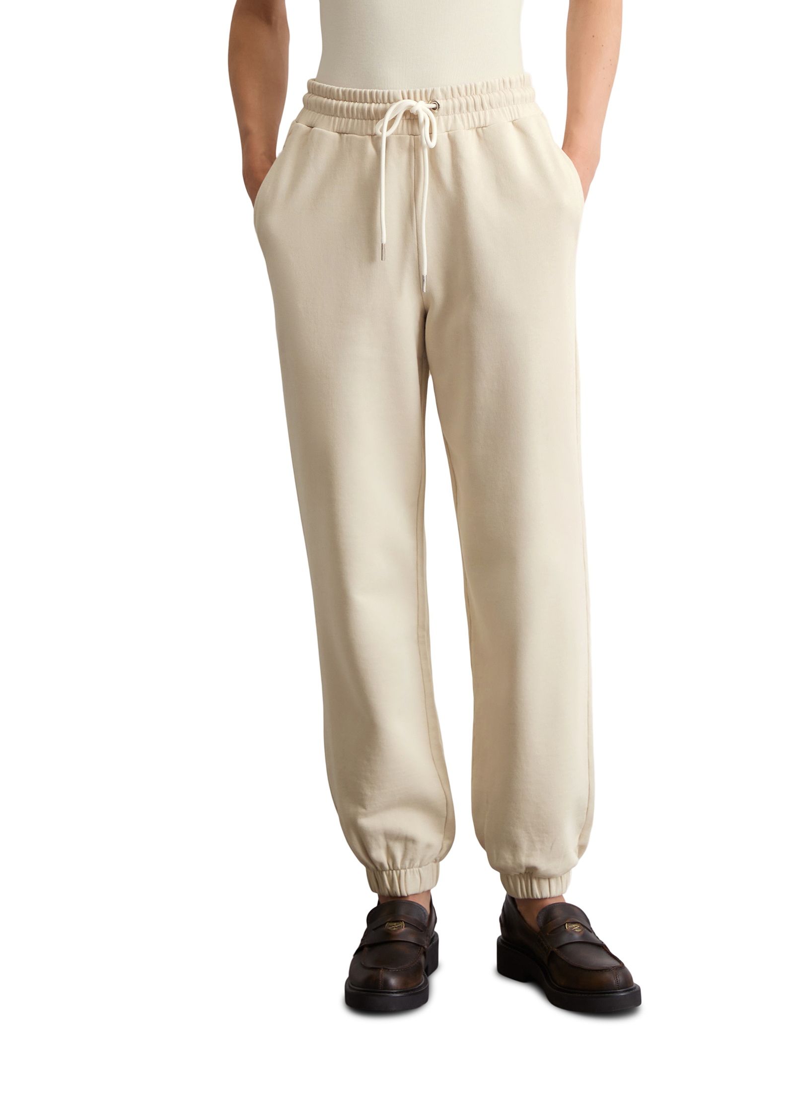 Pantalon sweat regular en pur coton organique, MARC O'POLO