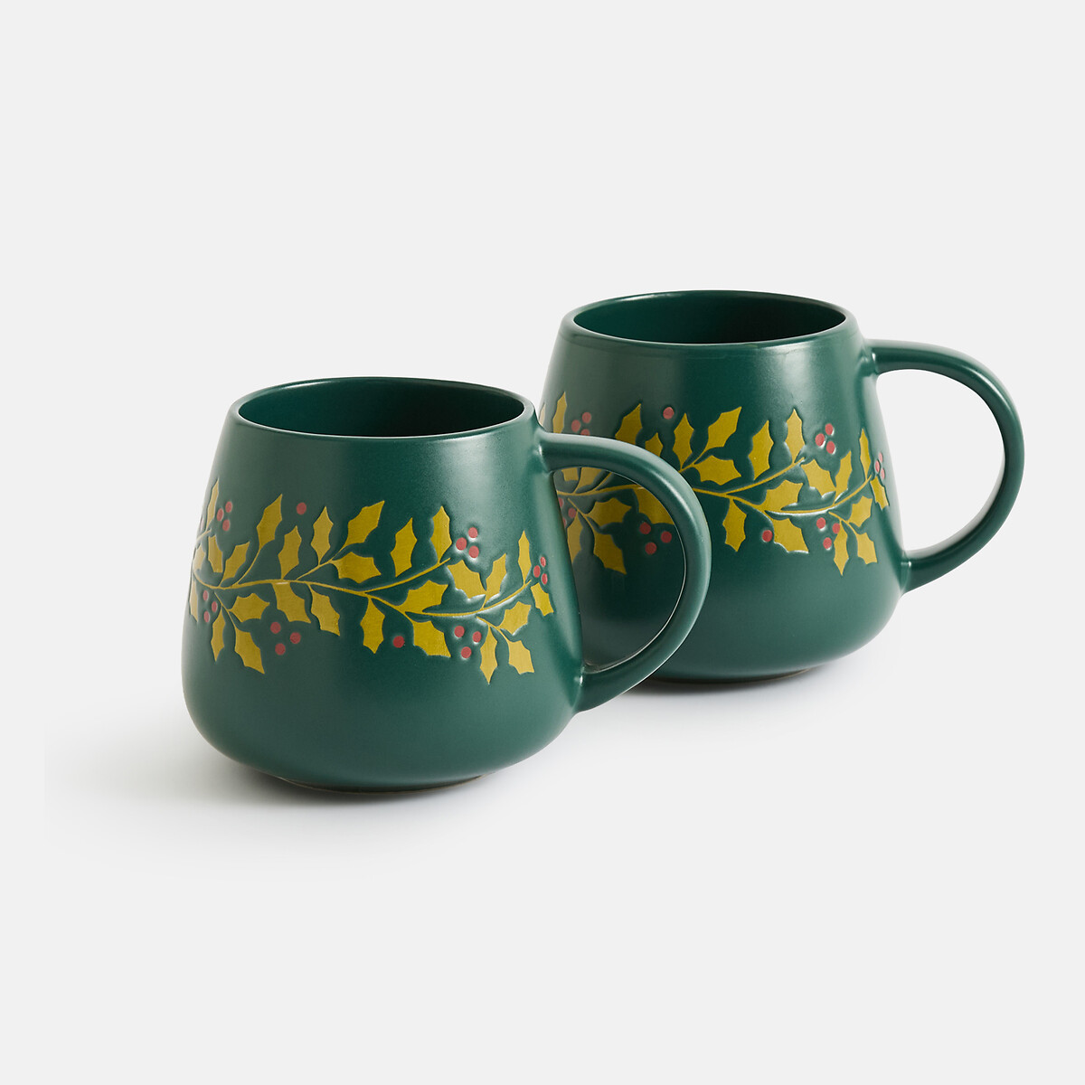 Lot de 2 mugs, en grès, NOELIE, LA REDOUTE INTERIEURS