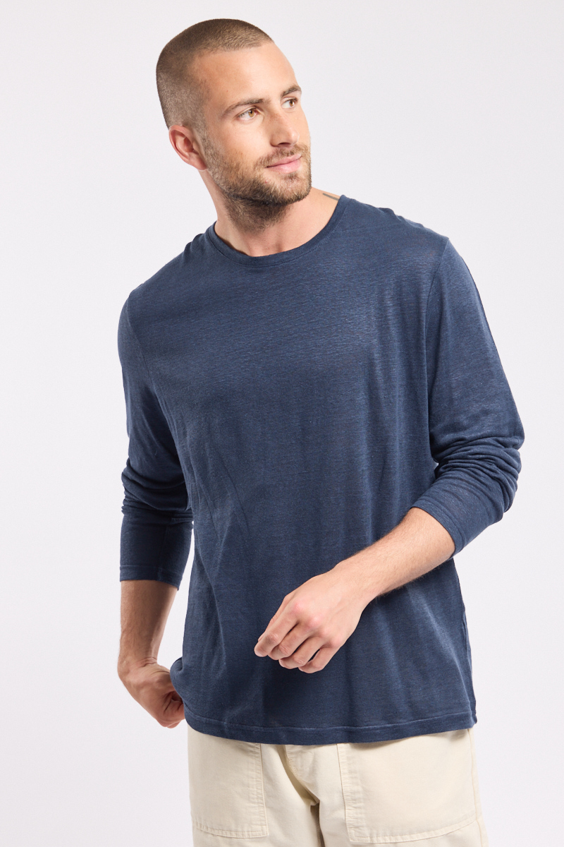 T-shirt manches longues en lin, ARMOR-LUX