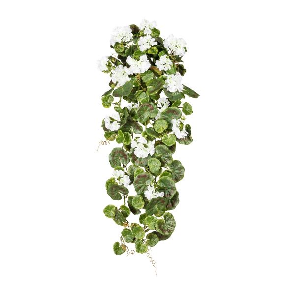 Geranium artificiel en piquet 80 cm D 30 cm, ARTIFICIELLES