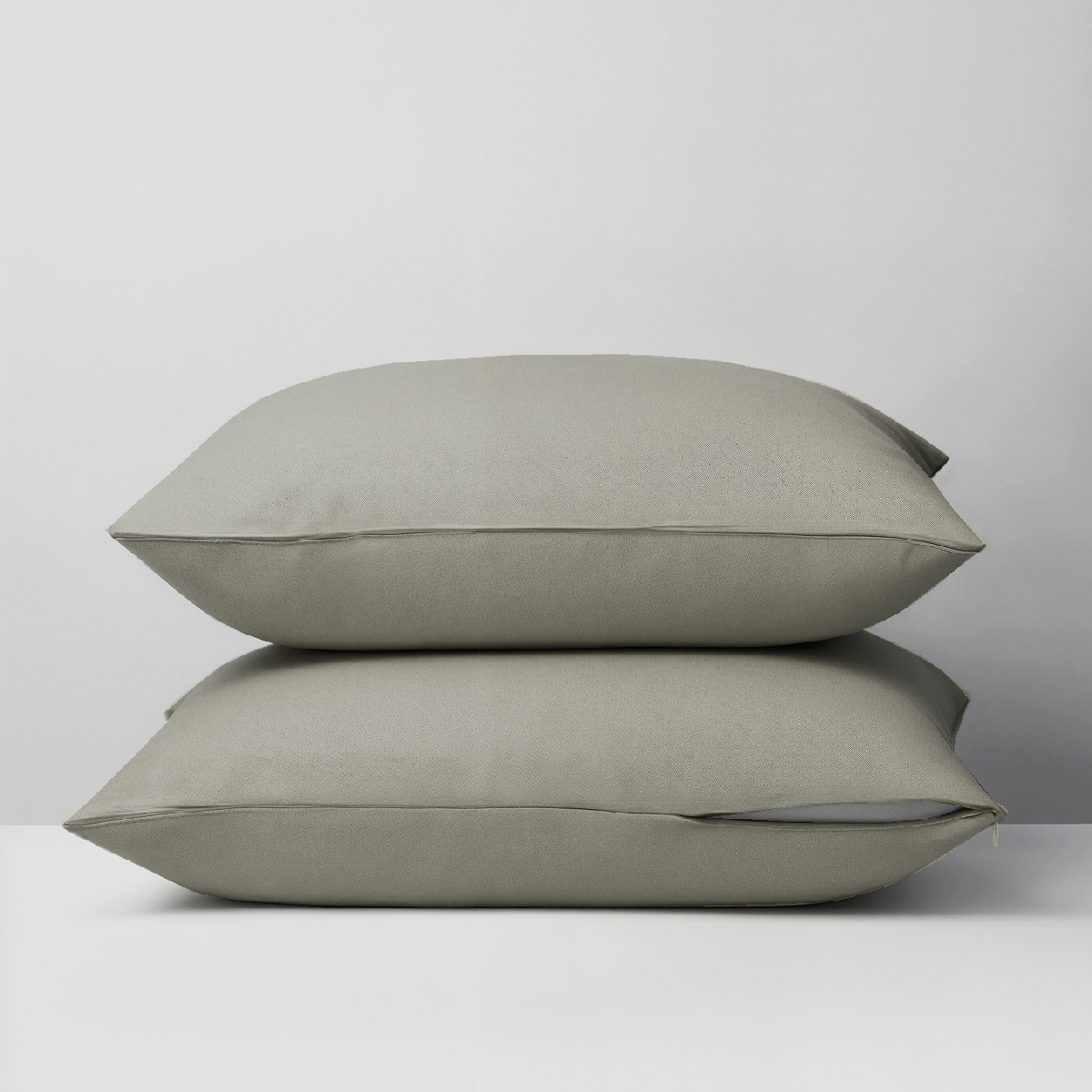 Lot de 2 Taies d'oreiller 2 en 1 - Alèse absorbante intégrée - Coloris Carbone, DODO