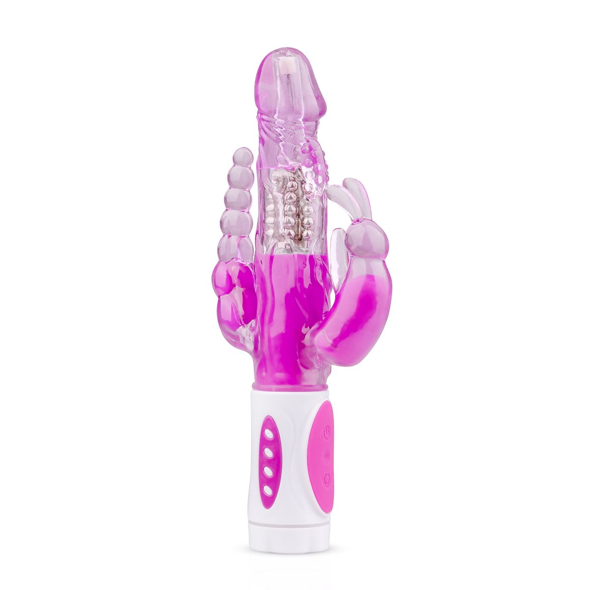Vibro rabbit avec simulateur anal et clitoridien, EASY TOYS