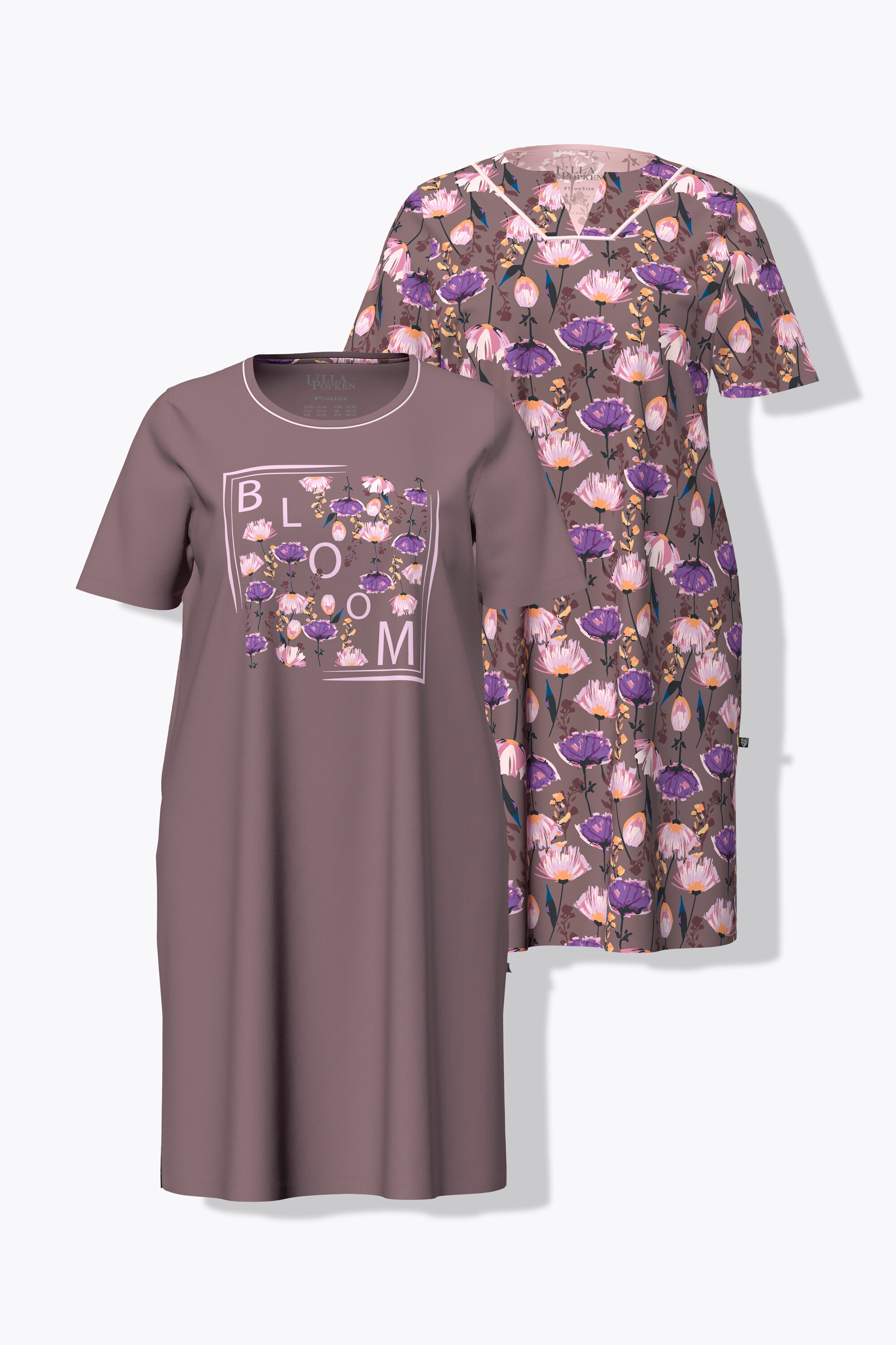 Lot de 2 chemises de nuit / grands T-shirts, ULLA POPKEN