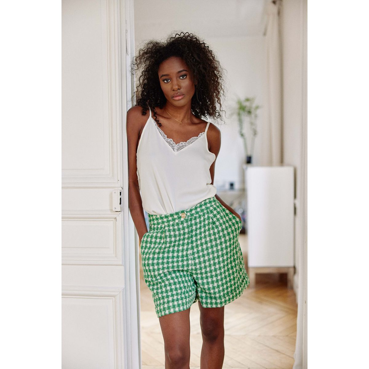 Shorts pied best sale de poule