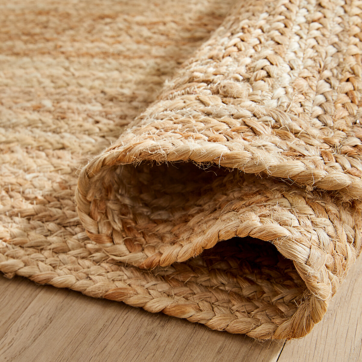 Alfombra de pasillo de lana gruesa, tejida a mano, ashwin crudo/estampado  multicolor Am.Pm