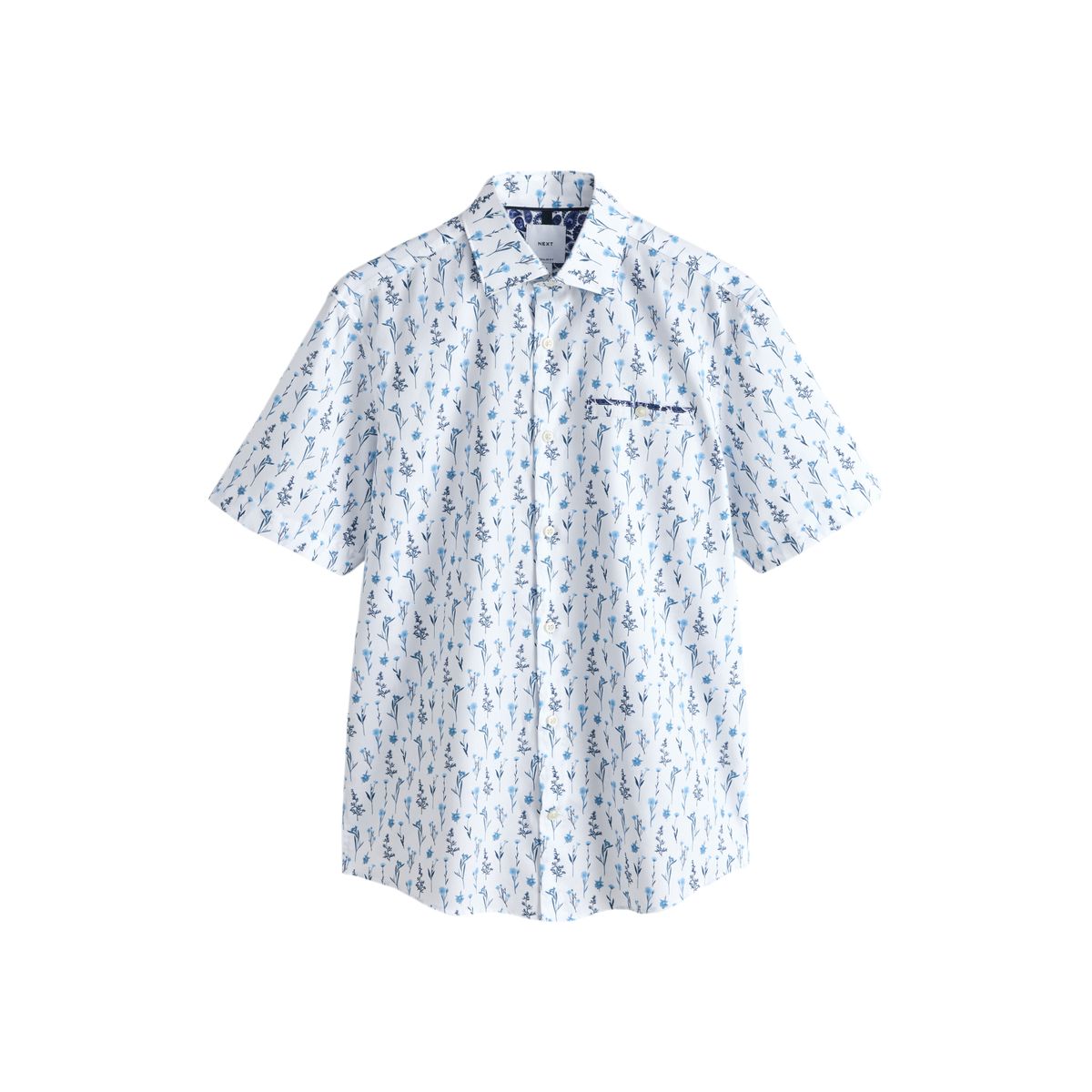 Chemise manches courtes imprimée coton, NEXT