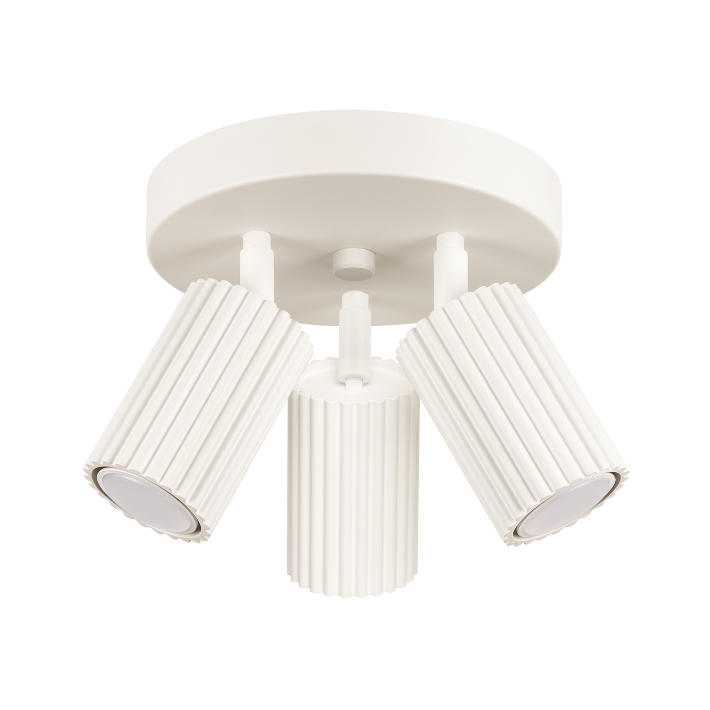 Plafonnier Aluminium Beige GU10 3 Karbon, EDEN