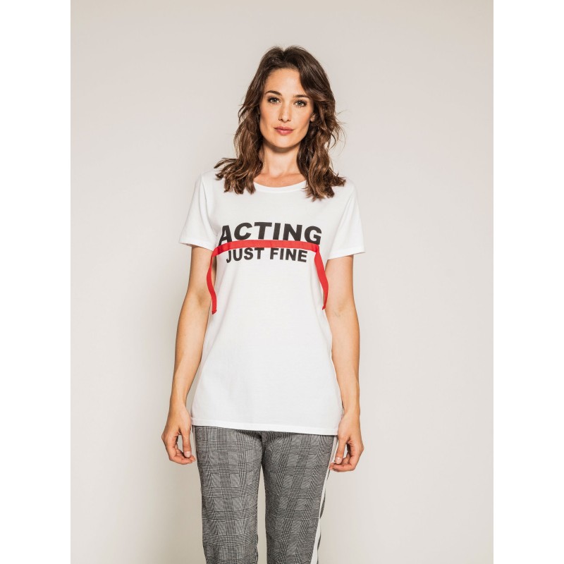 T-shirt Col Rond Message Friz, DONA LISA