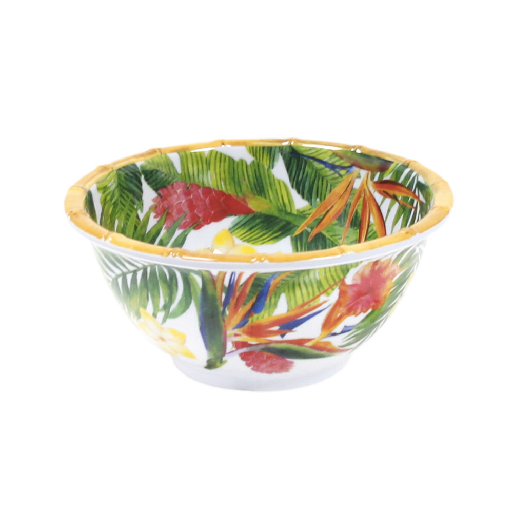 Petit bol en mélamine Fleurs Exotiques 15 cm, LES JARDINS DE LA COMTESSE