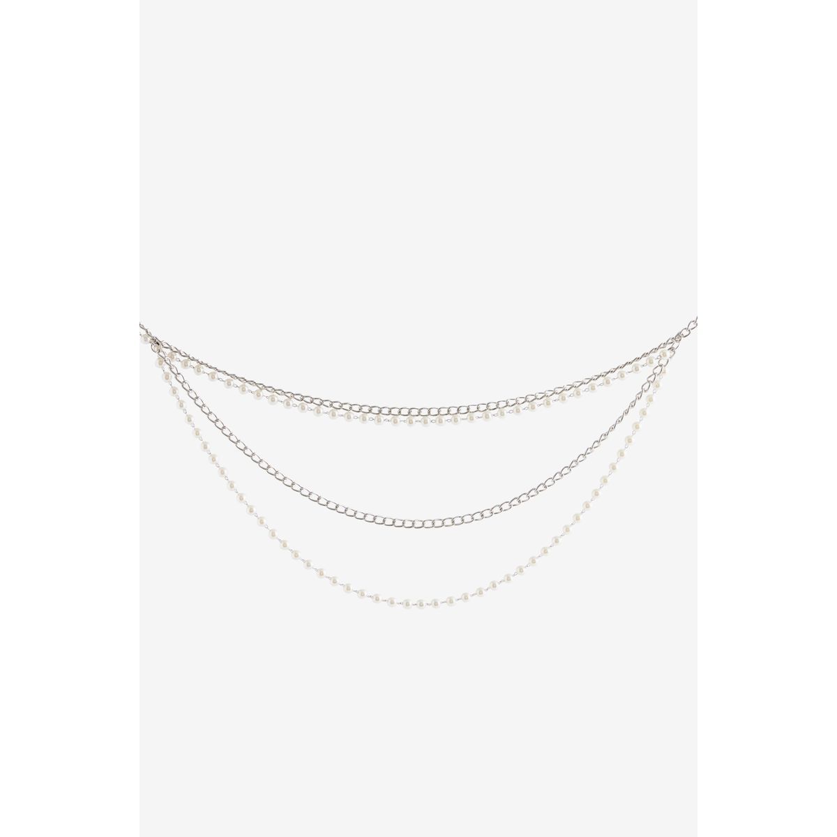 Ceinture chaine top argent