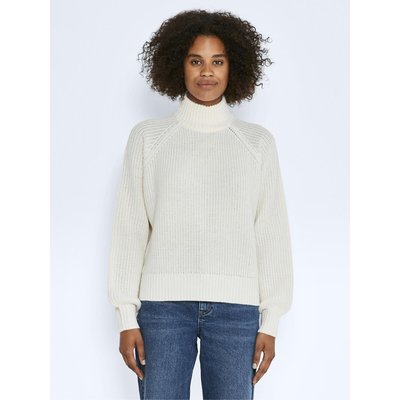 Chunky Knit Jumper with High Neck NOISY MAY