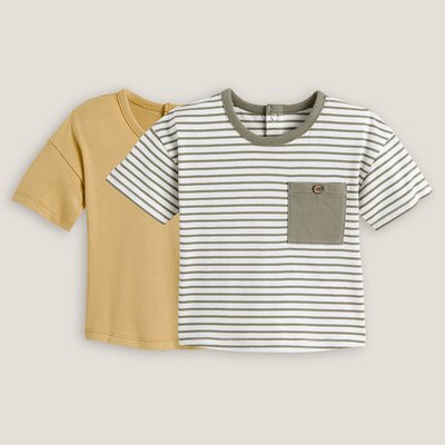 Pack of 2 T-Shirts in Cotton LA REDOUTE COLLECTIONS