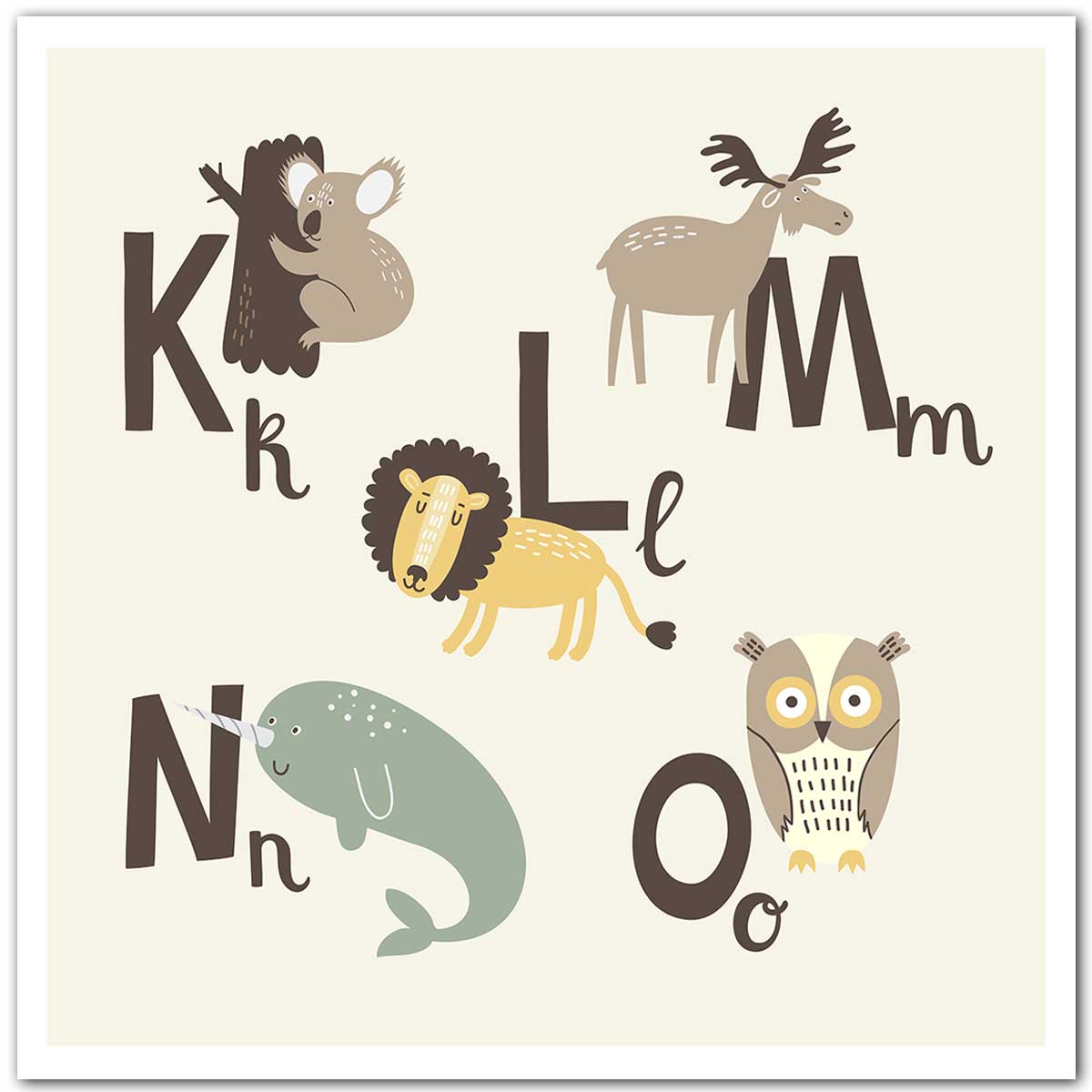 Affiche enfant klmno, HEXOA
