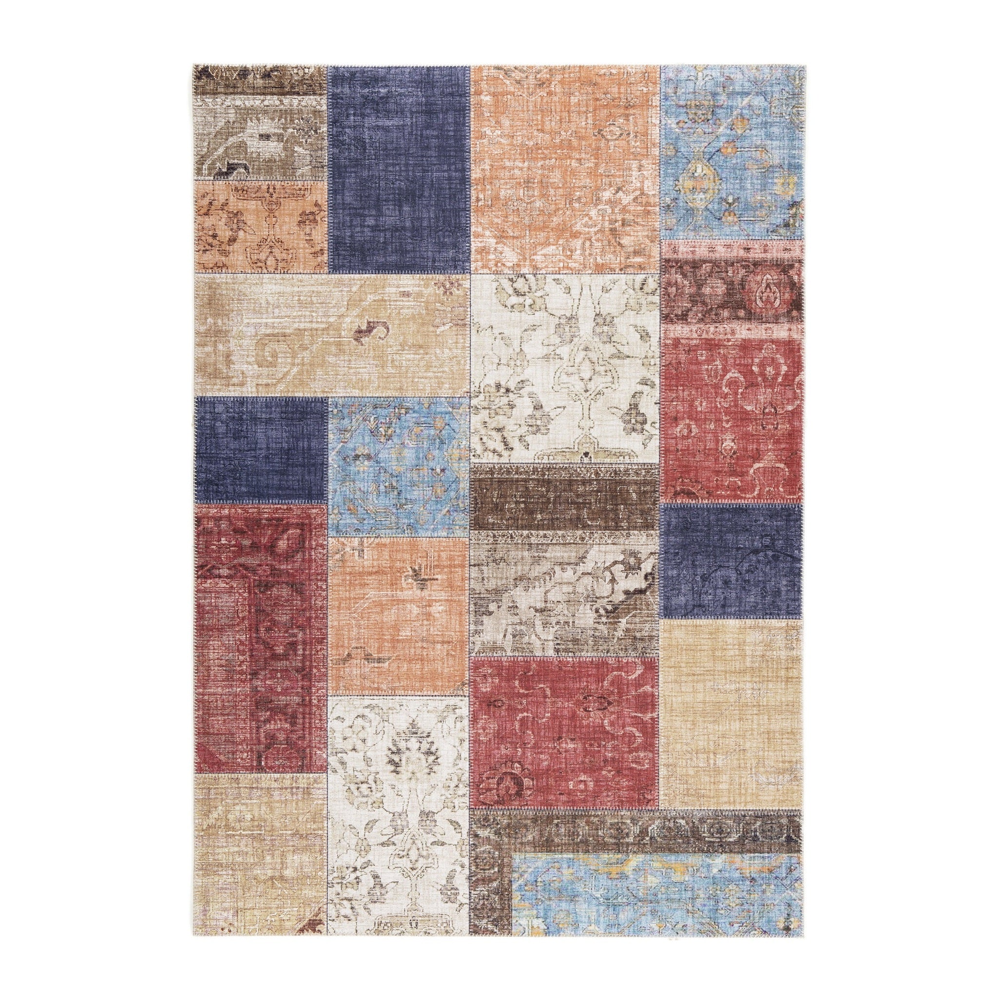 Tapis patchwork effet velours CARAVANE, AFK LIVING