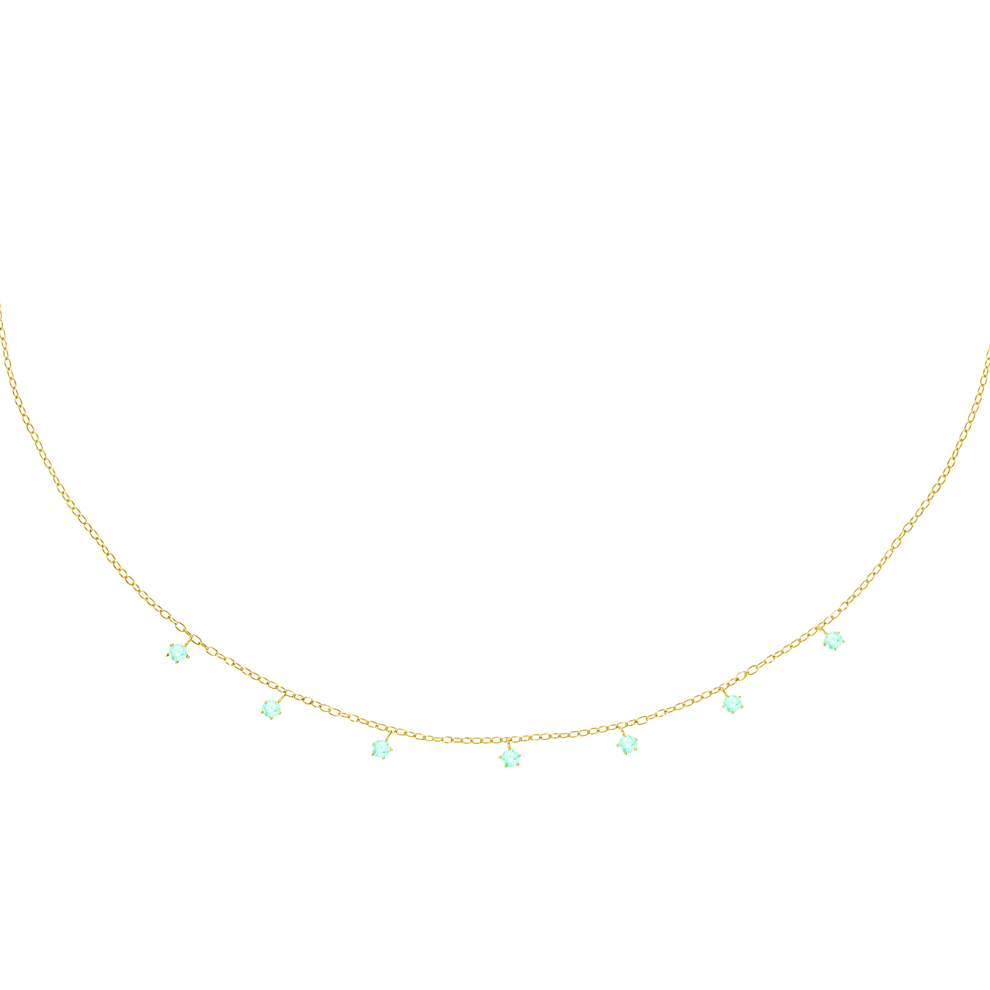 Collier en argent 925, zircons, SILVER, LA PETITE STORY