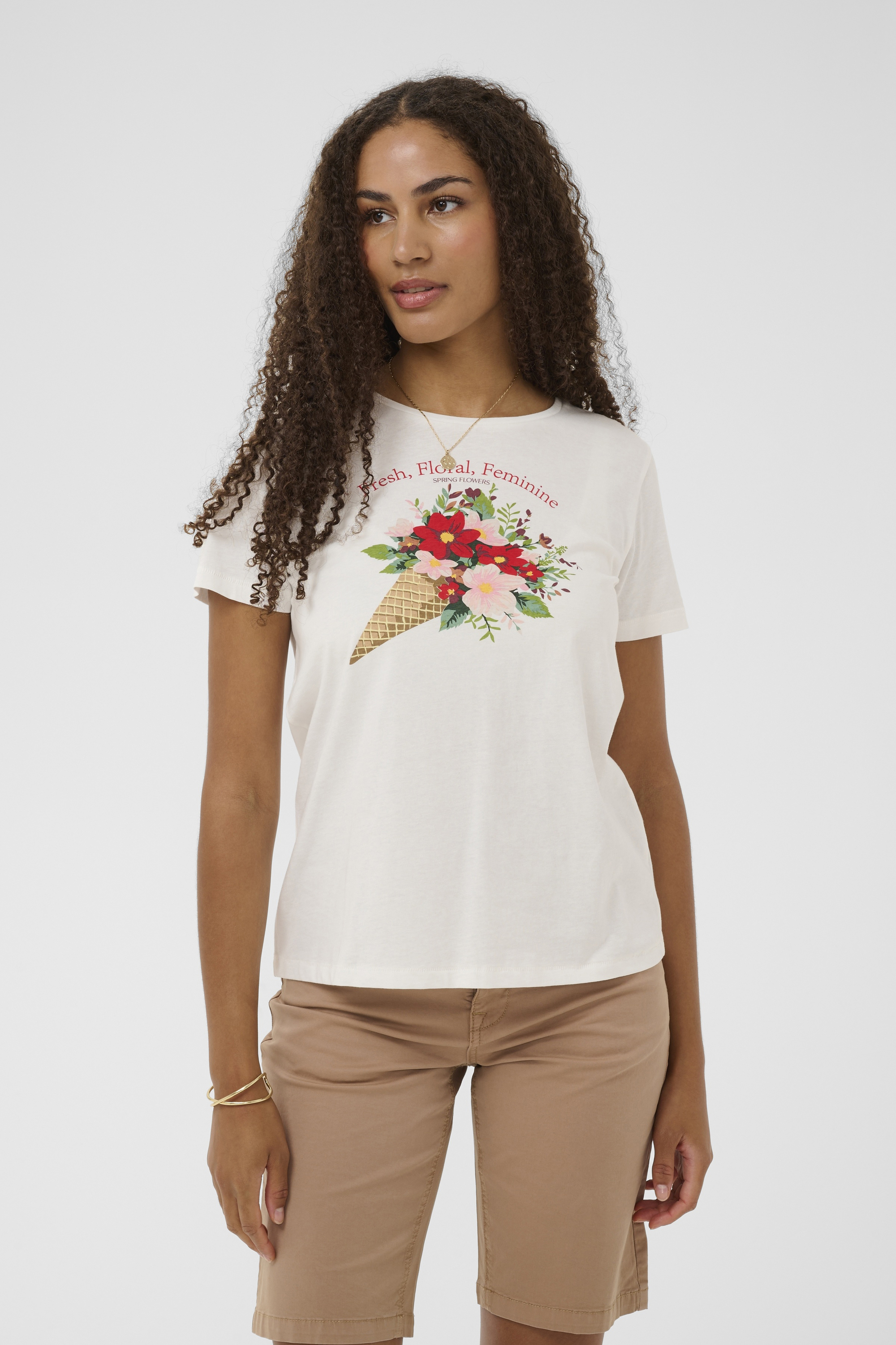 T-shirt à manches courtes, CREAM