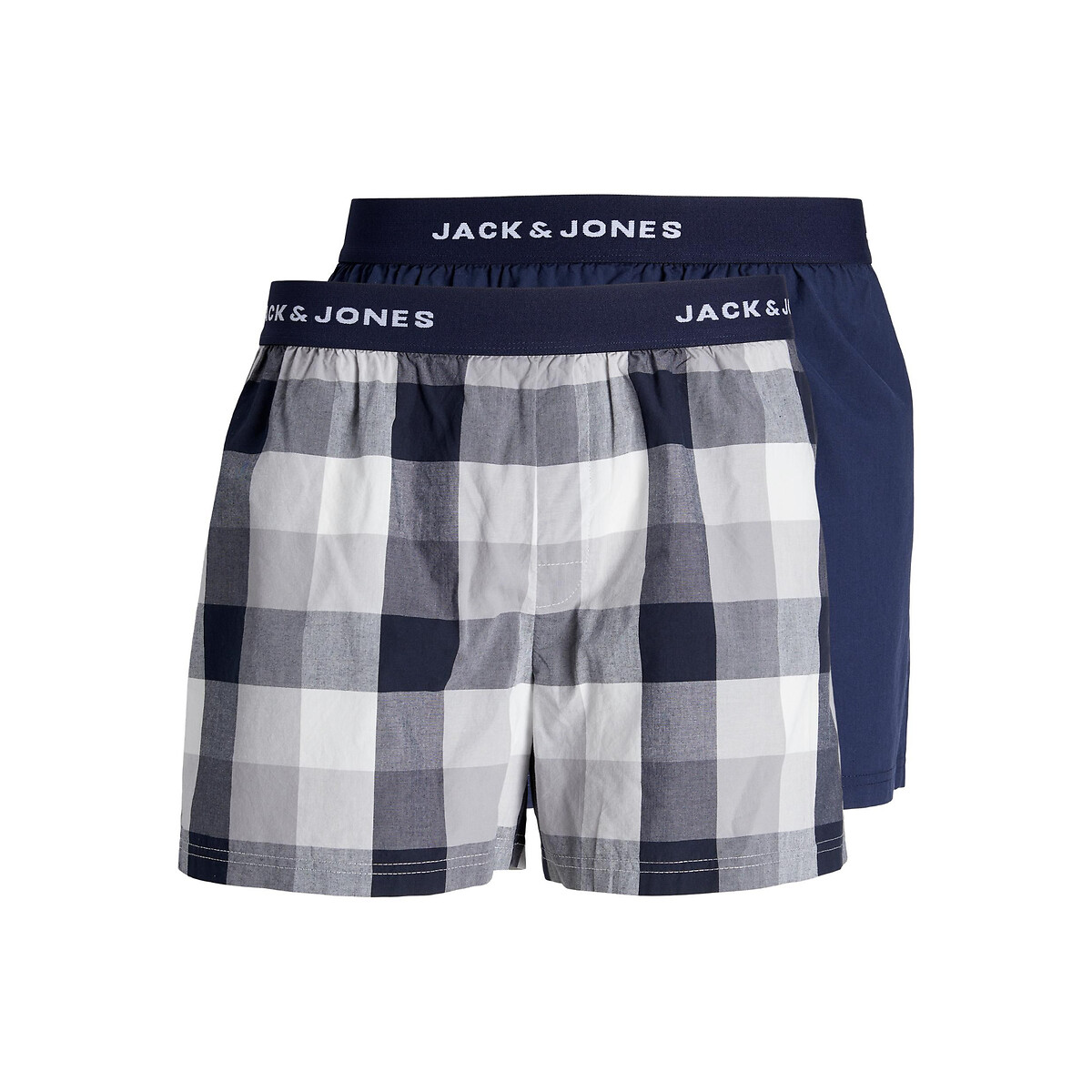 Pack of 2 Boxers in Cotton with Elasticated Waist