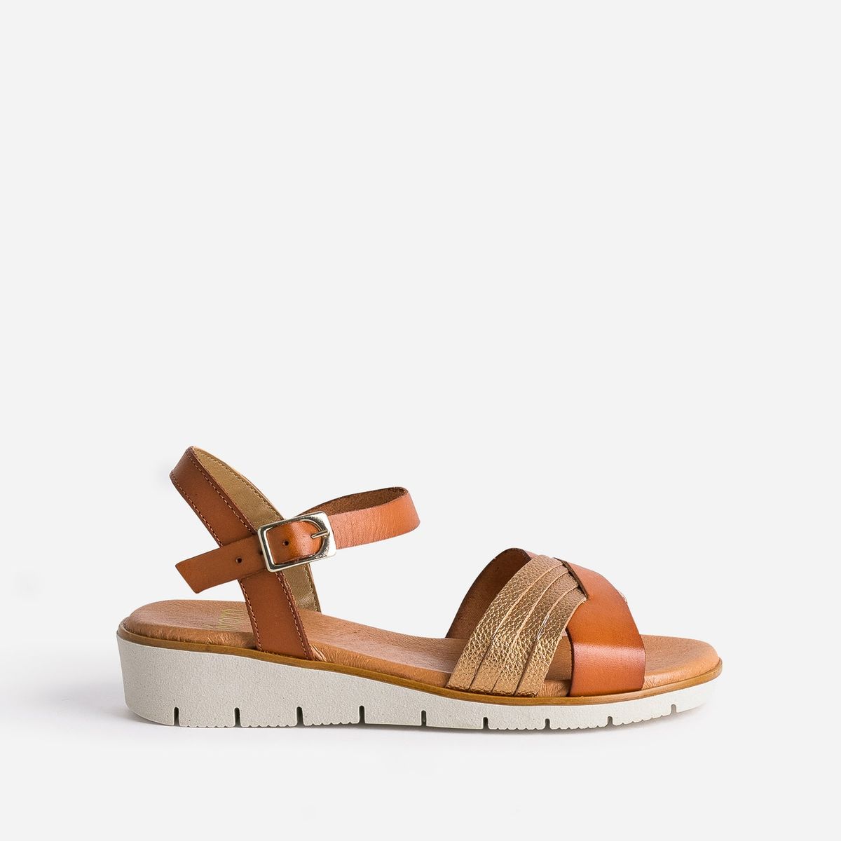 Sandales compensees tricia marron Eram La Redoute