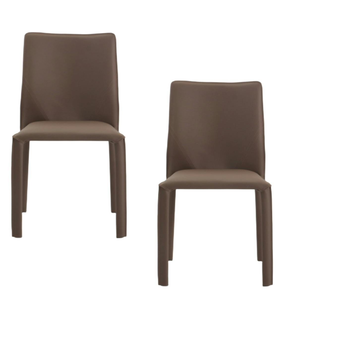 Chaise moderne en simili (lot de 2) CORTINA, PIER IMPORT