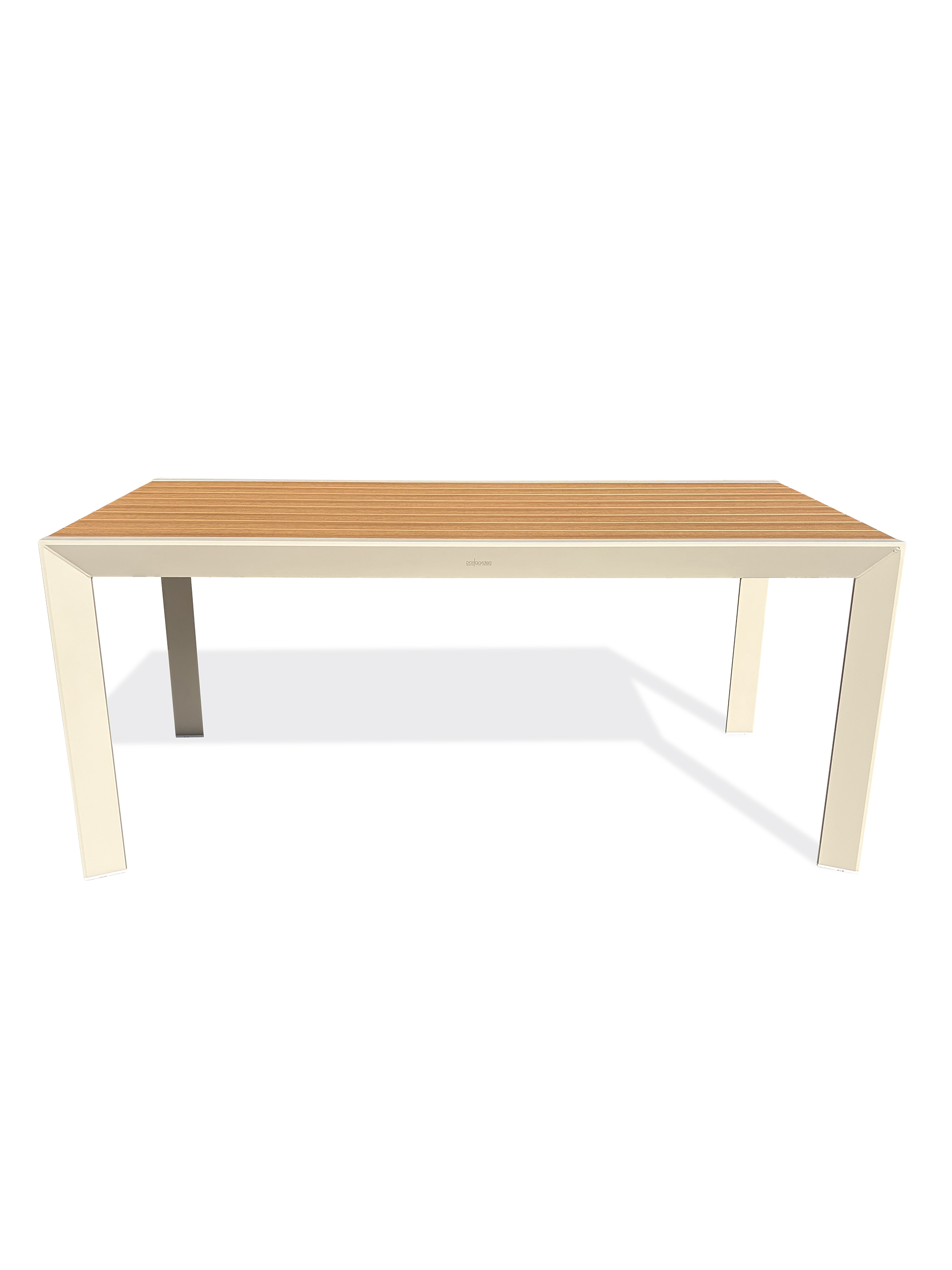 Table de jardin en aluminium plateau polywood aspect bois TONGA, DCB GARDEN