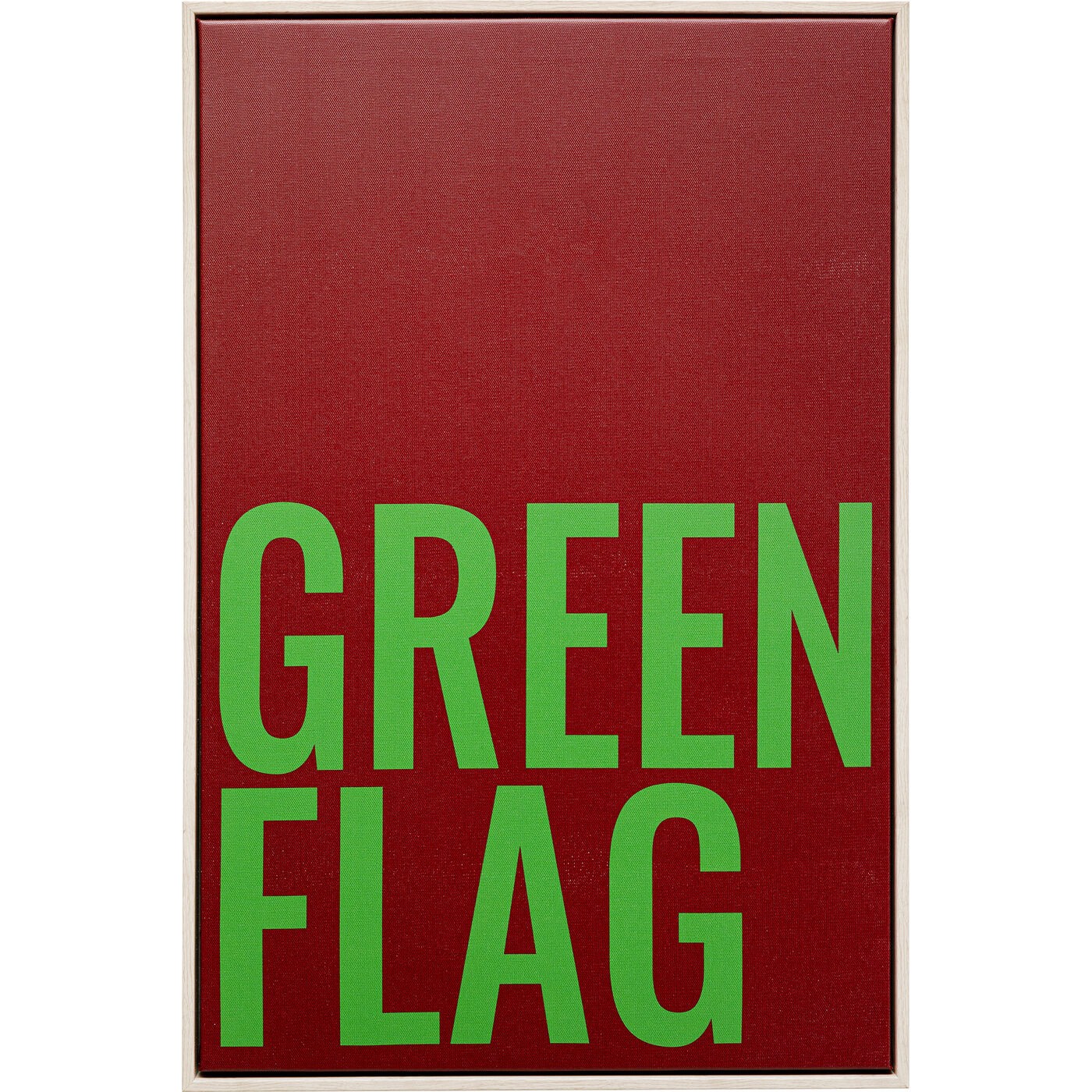 Toile à message, GREEN FLAG, KARE DESIGN